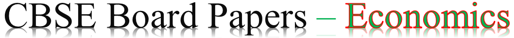 CBSE Sample Papers for Class 12 Economics