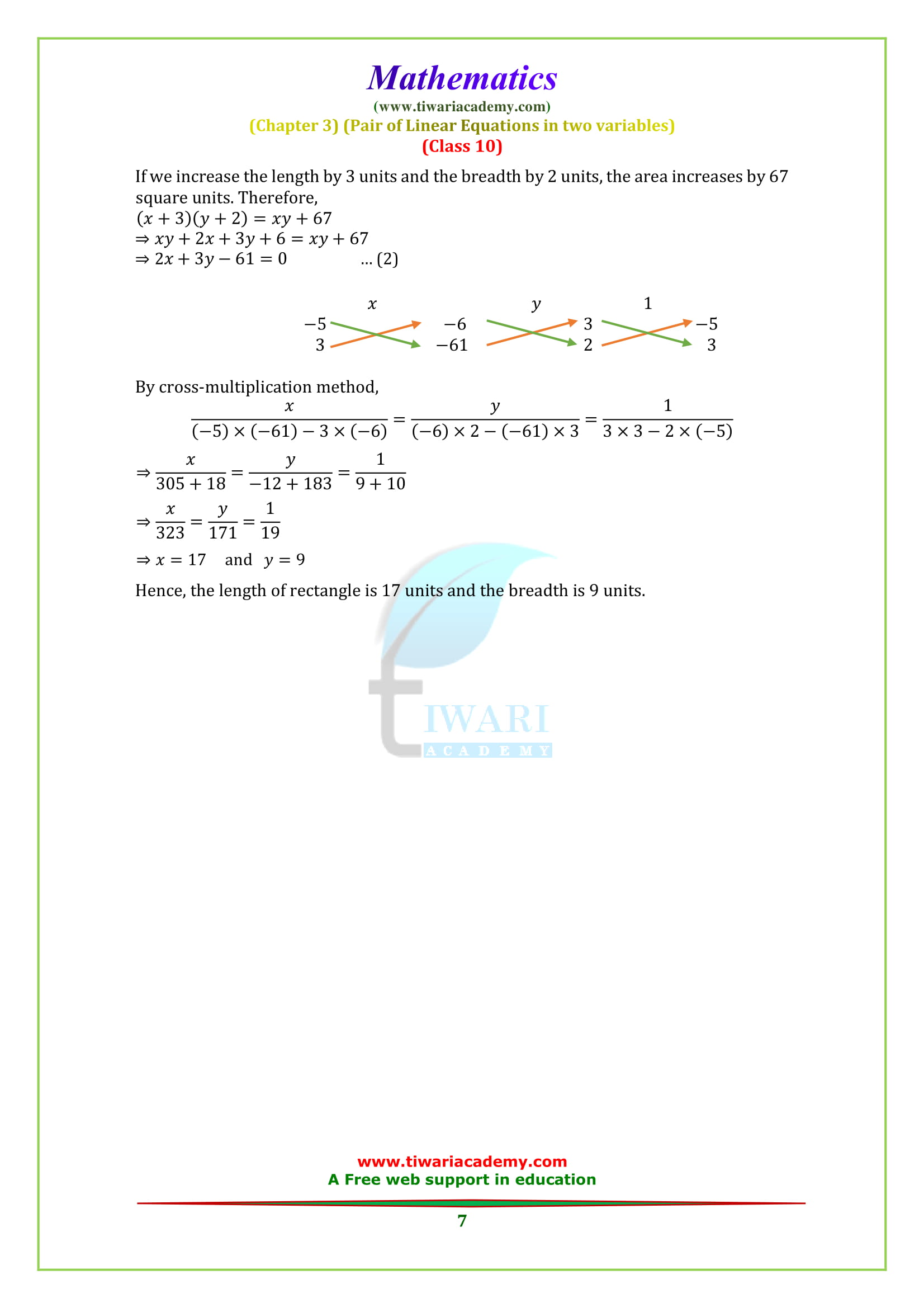 class 10 Maths Chapter 3 Exercise 3.5 download in PDF