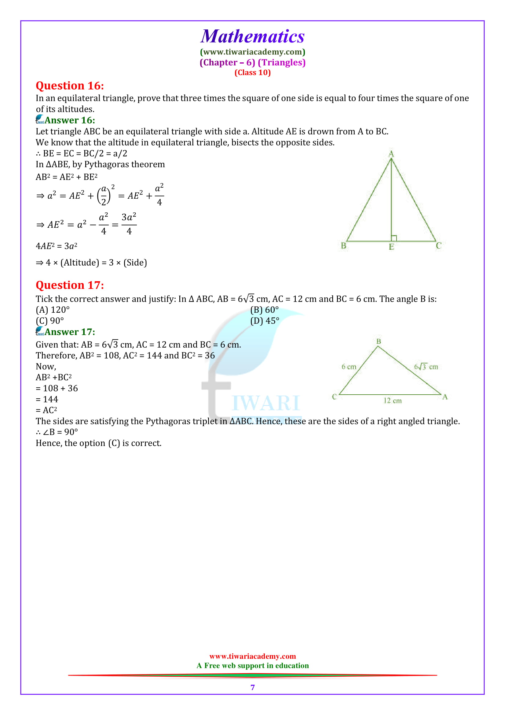 10th maths ex. 6.5