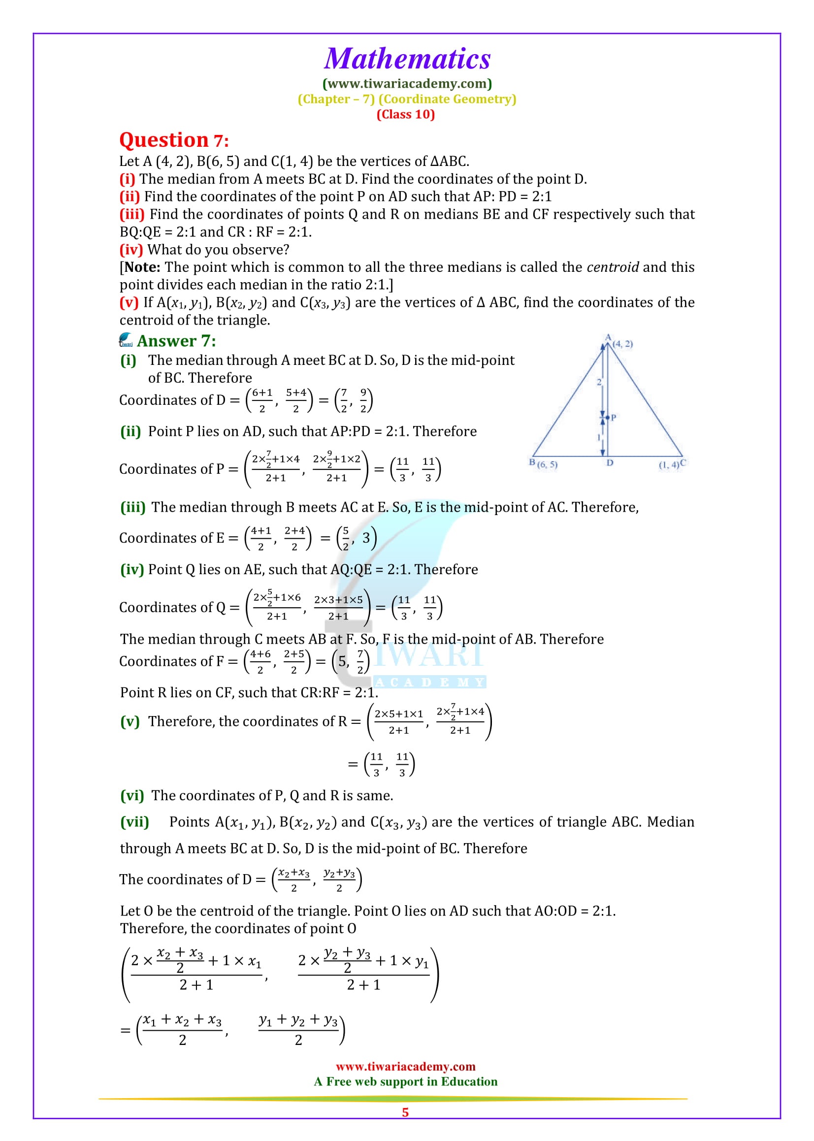 10th Maths ex 7.4