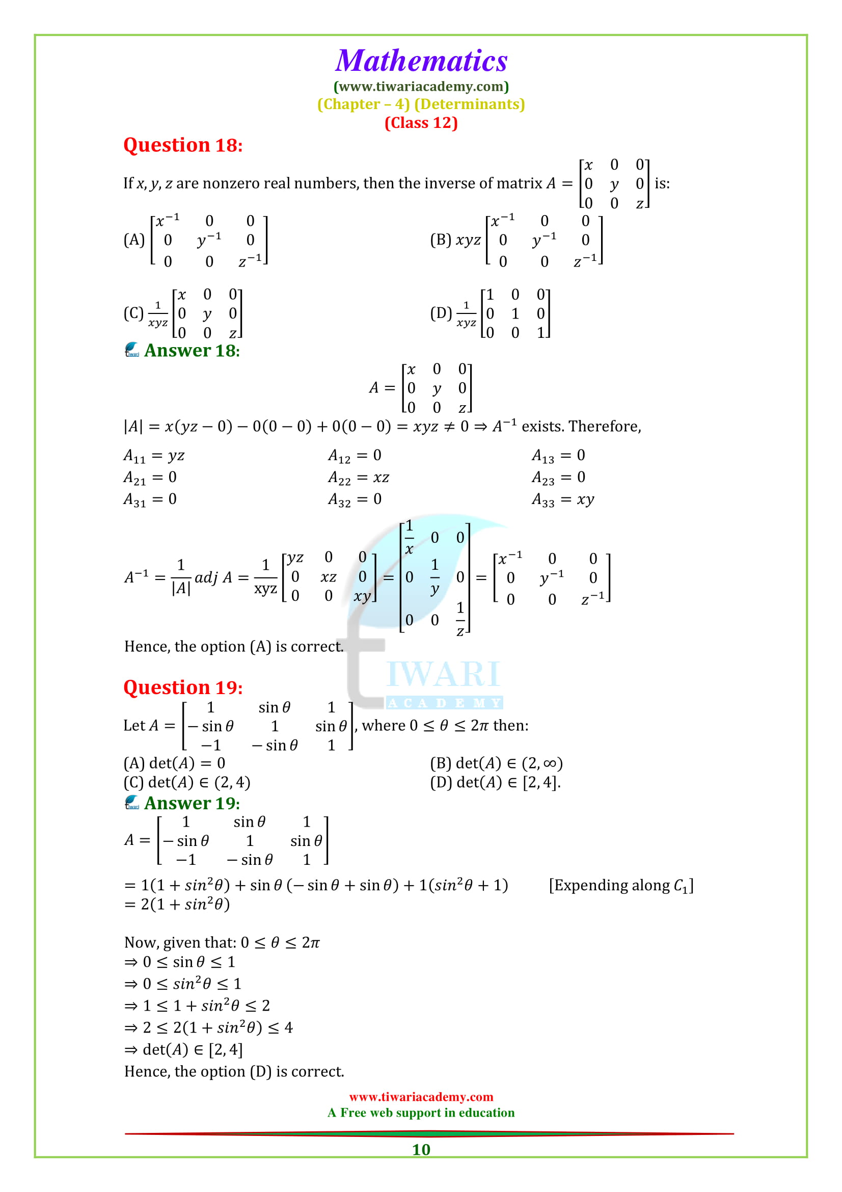 12 Maths Miscellaneous ex. 4 sols