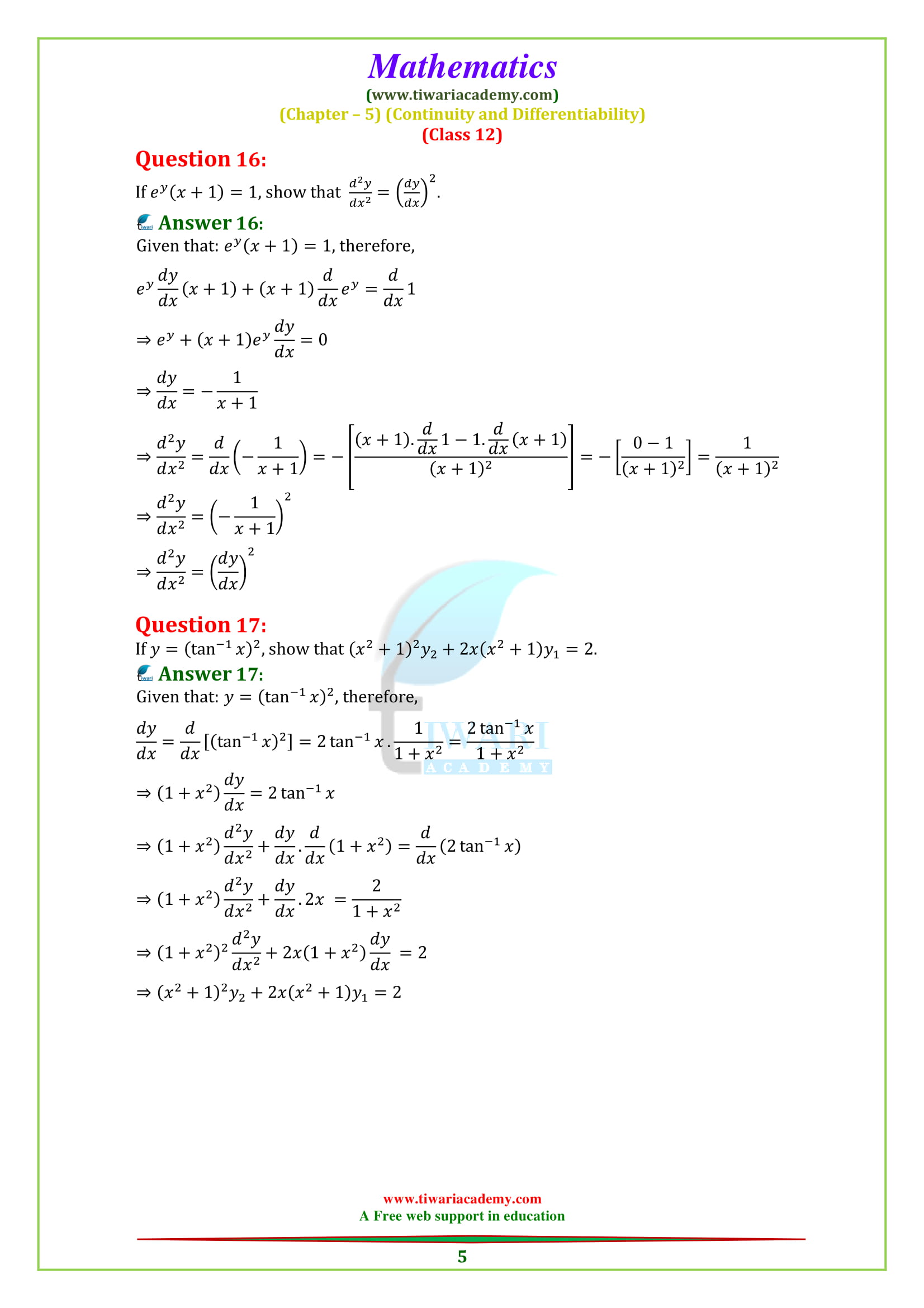 NCERT Solutions for Class 12 Maths Chapter 5 Exercise 5.7 Continuity question 11, 12, 13, 14, 15, 16, 17