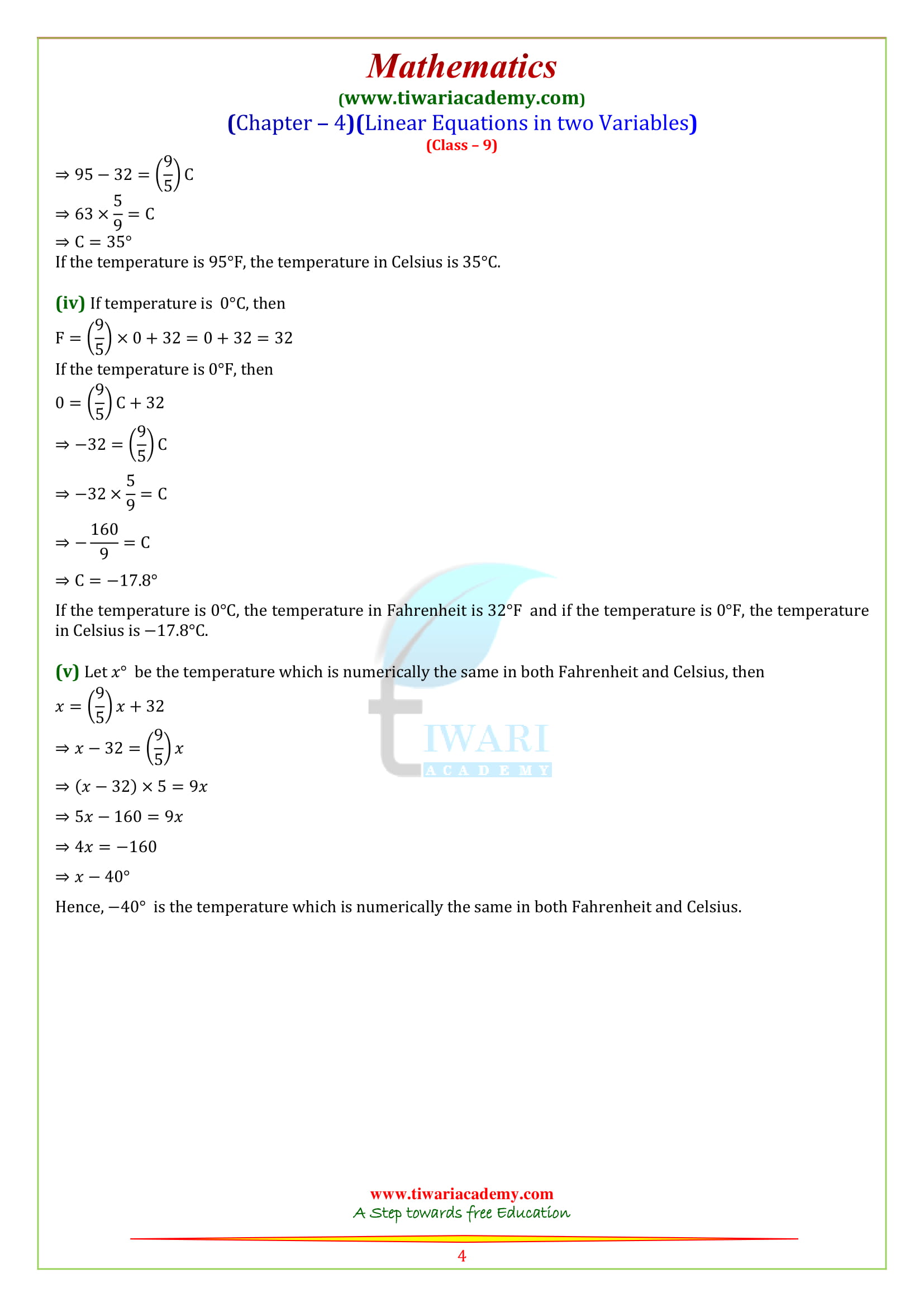 Exercise 4.3 class 9 Maths solutions in English medium solutions for cbse and up board