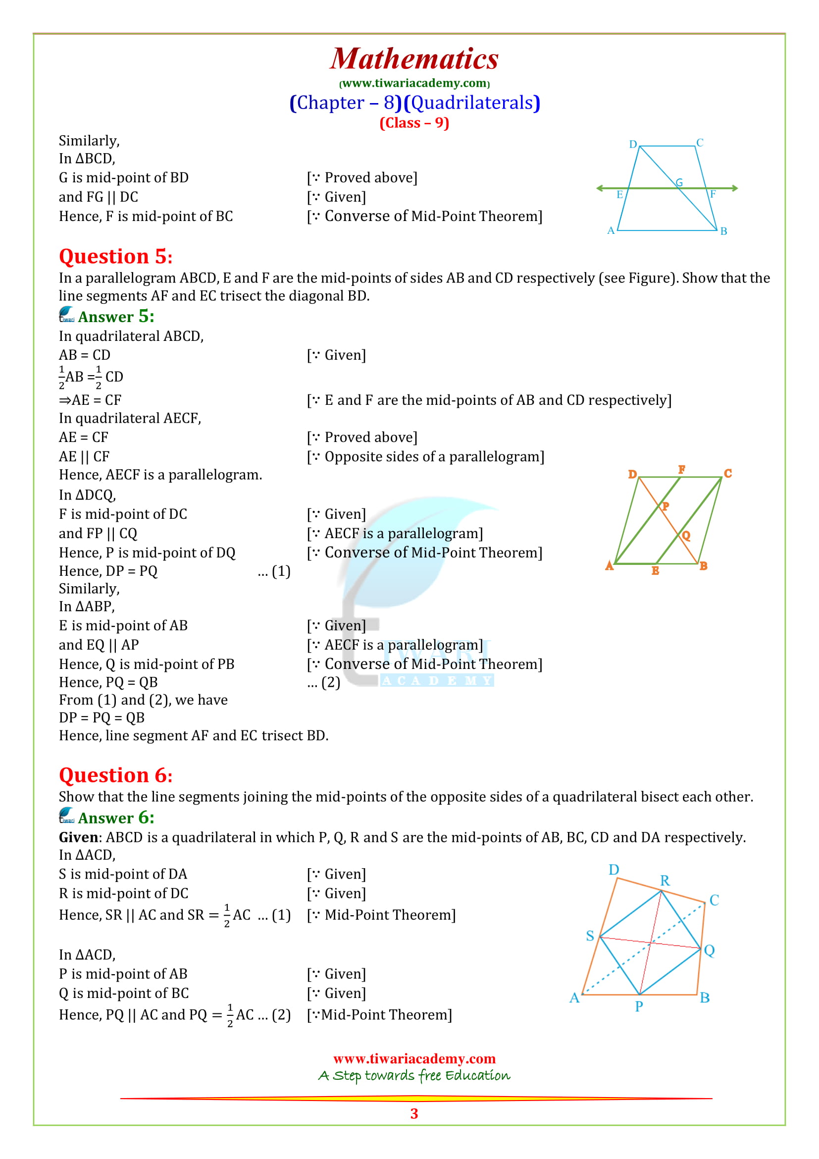 9 Maths Exercise 8.2 solutions updated for UP Board 2018-2019.