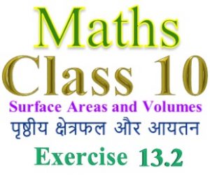 NCERT Solutions for Class 10 Maths Chapter 13 Exercise 13.2
