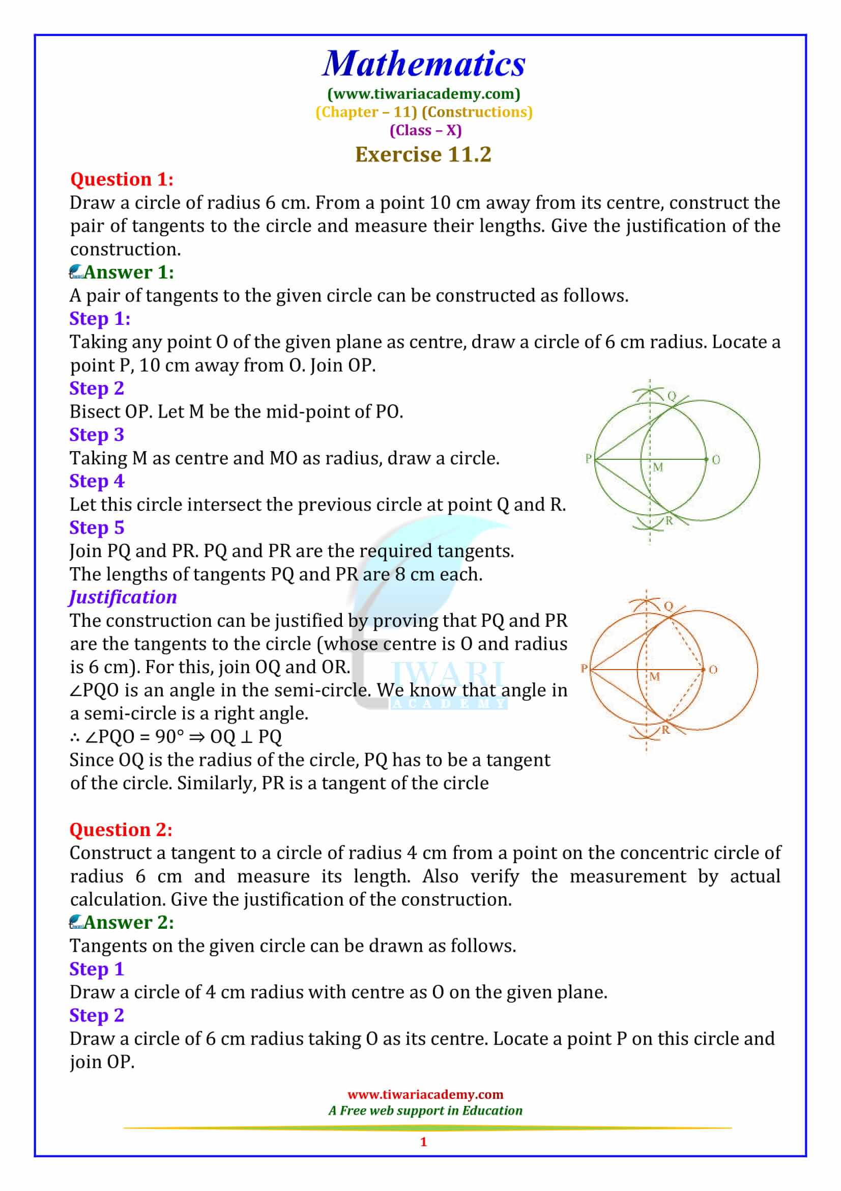 NCERT Solutions for Class 10 Maths Chapter 11 Exercise 11.2