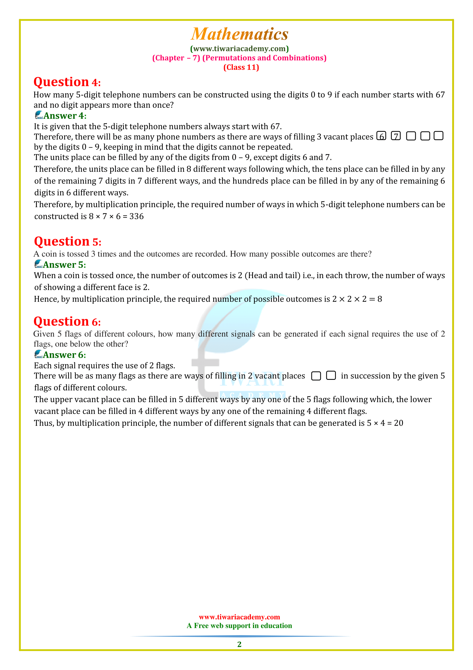 11 maths ex. 7.1