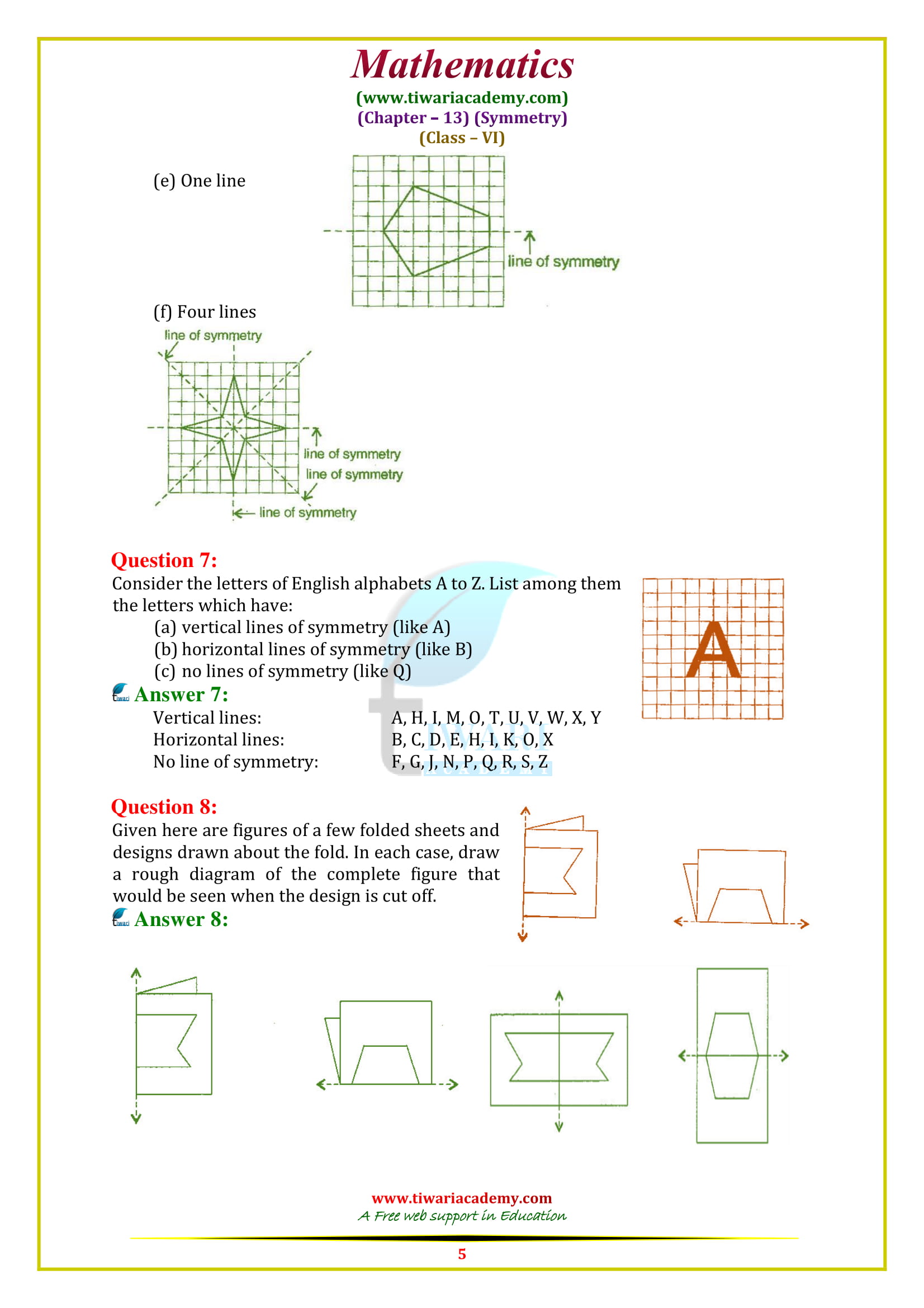 NCERT Solutions for Class 6 Maths Chapter 13 Exercise 13.2 on new syllabus