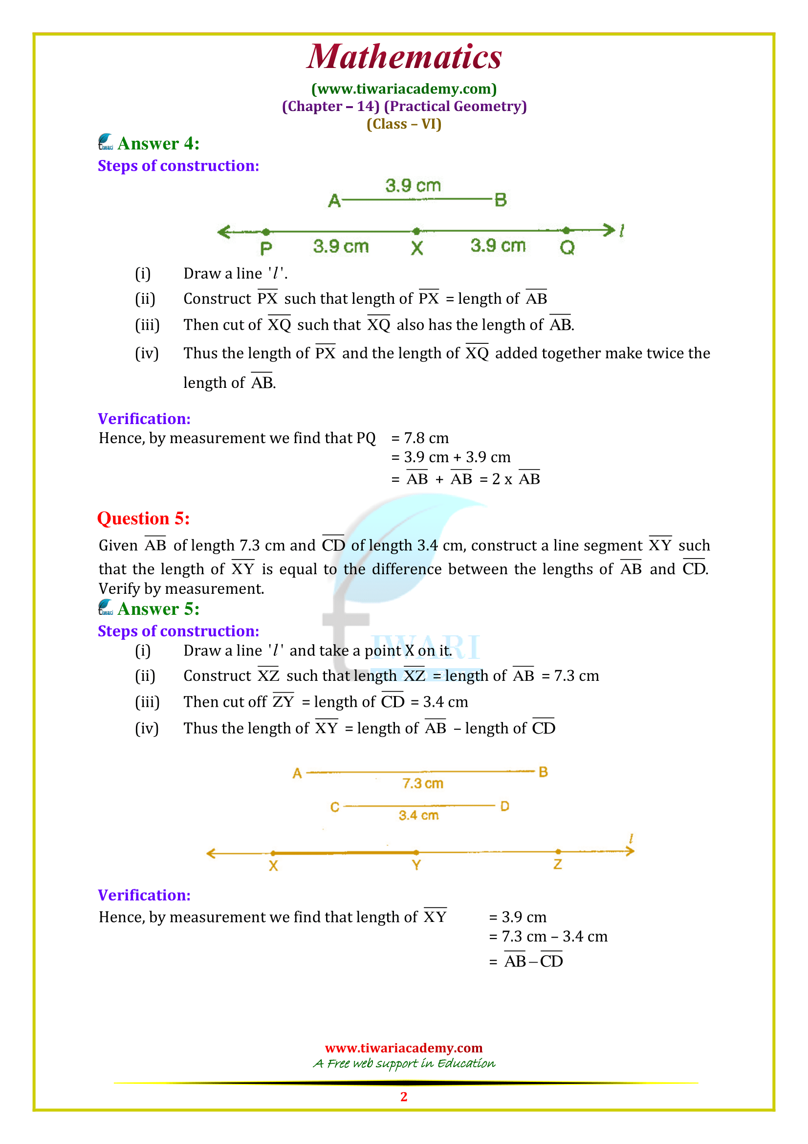 Class 6 Maths Chapter 14 Exercise 14.2