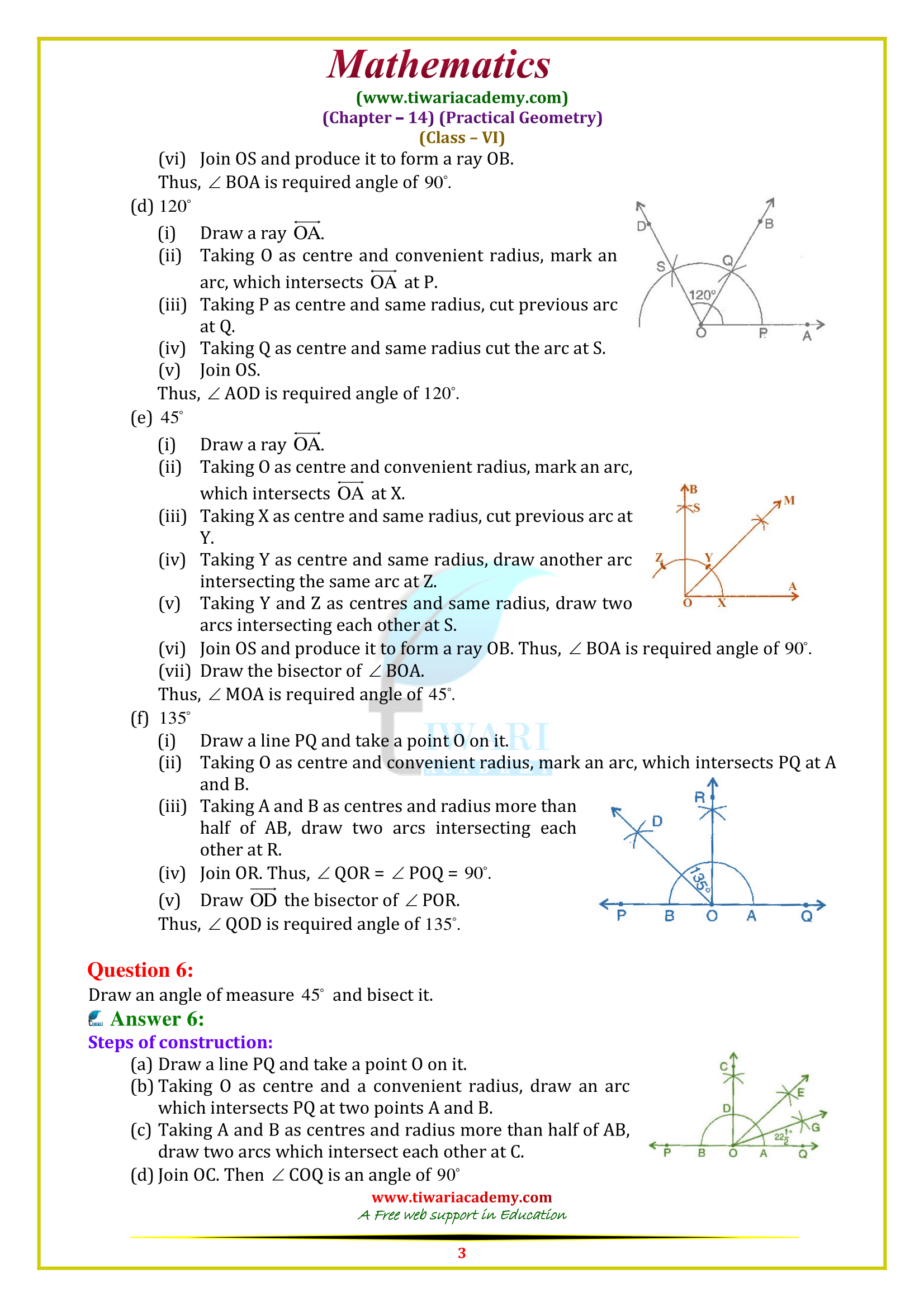 6 Maths sols ex. 14.6