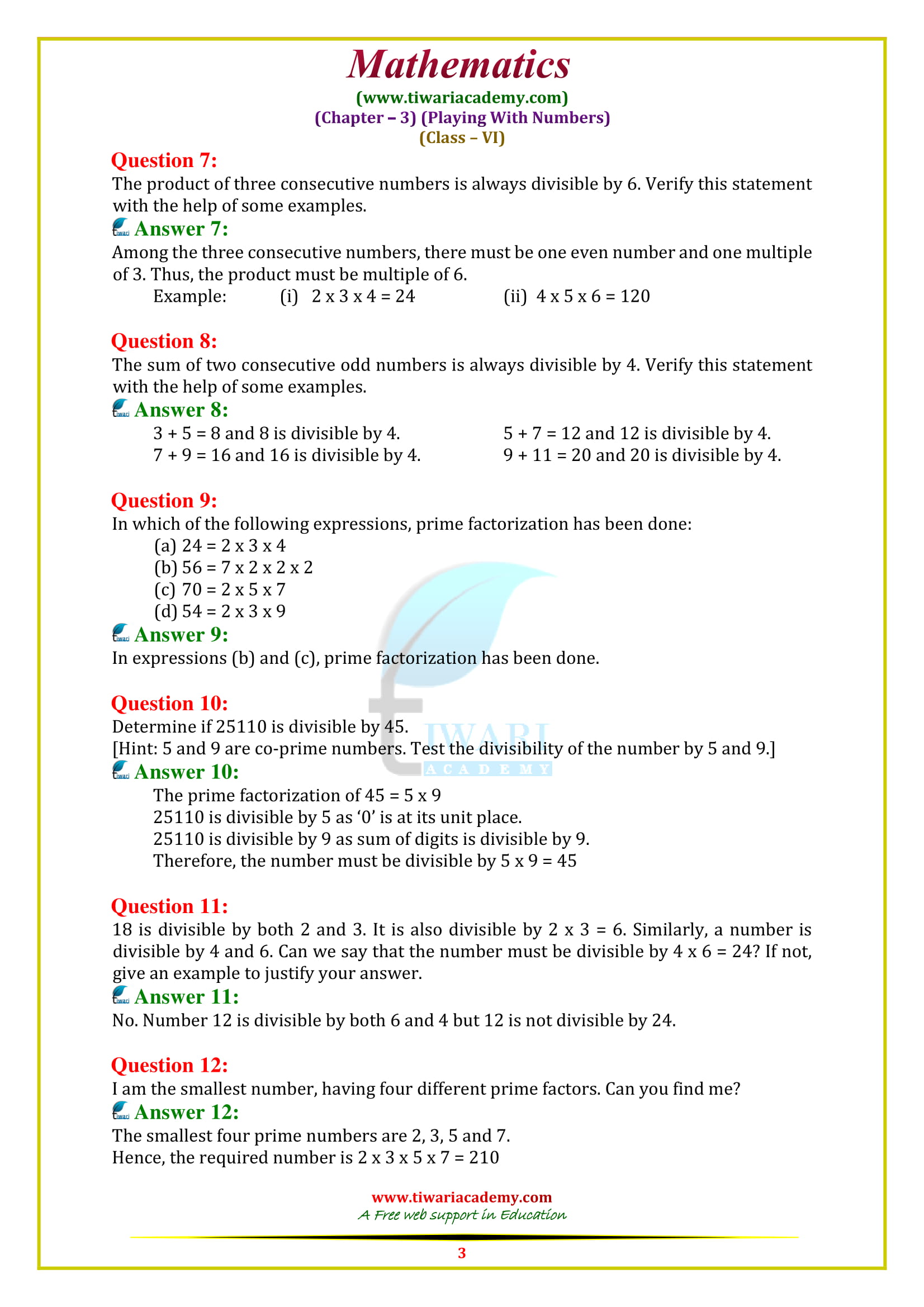 NCERT Solutions for Class 6 Maths Chapter 3 exercise 3.5 free guide