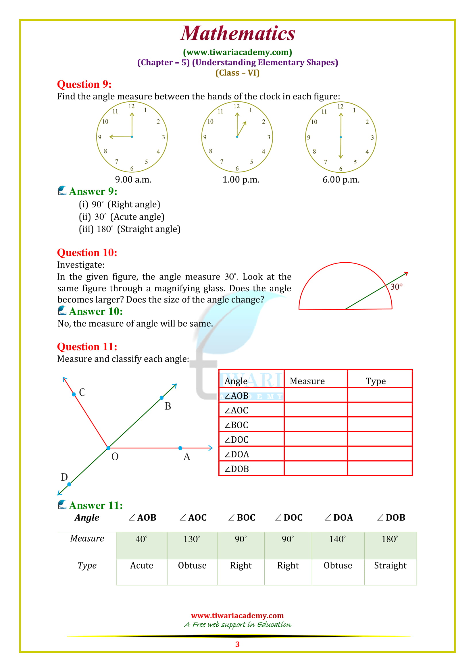 NCERT Solutions for Class 6 Maths Chapter 5 Exercise 5.4 updated for 2018-19