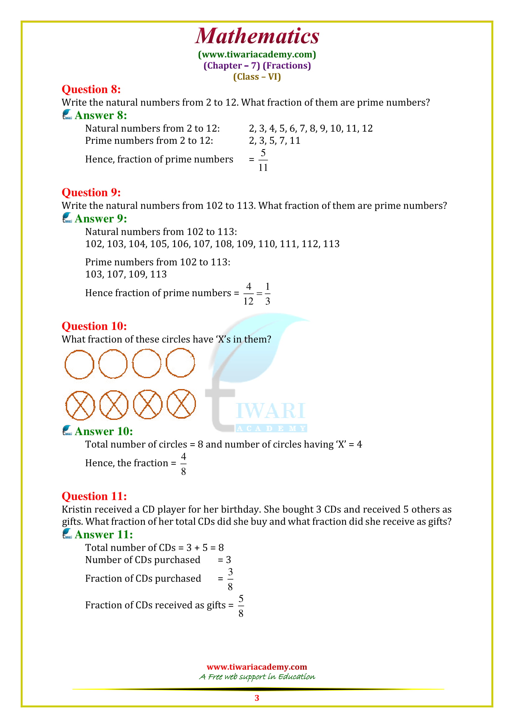 NCERT Solutions for Class 6 Maths Chapter 7 Exercise 7.1 updated for 2018-19
