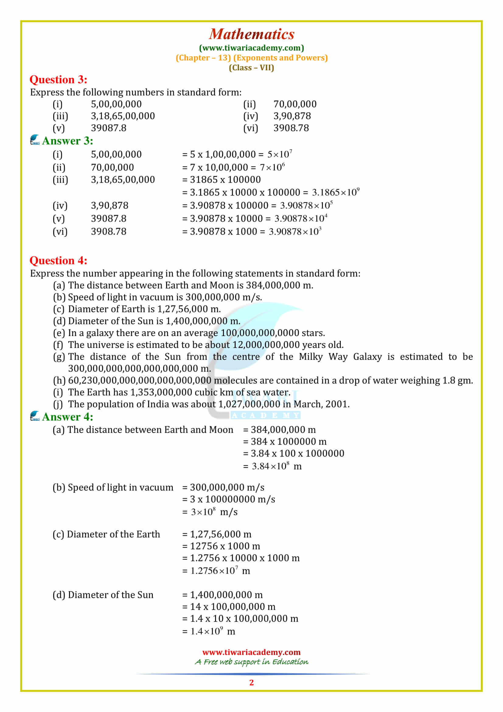 Class 7 Maths Chapter 13 Exercise 13.3 Solutions in pdf form