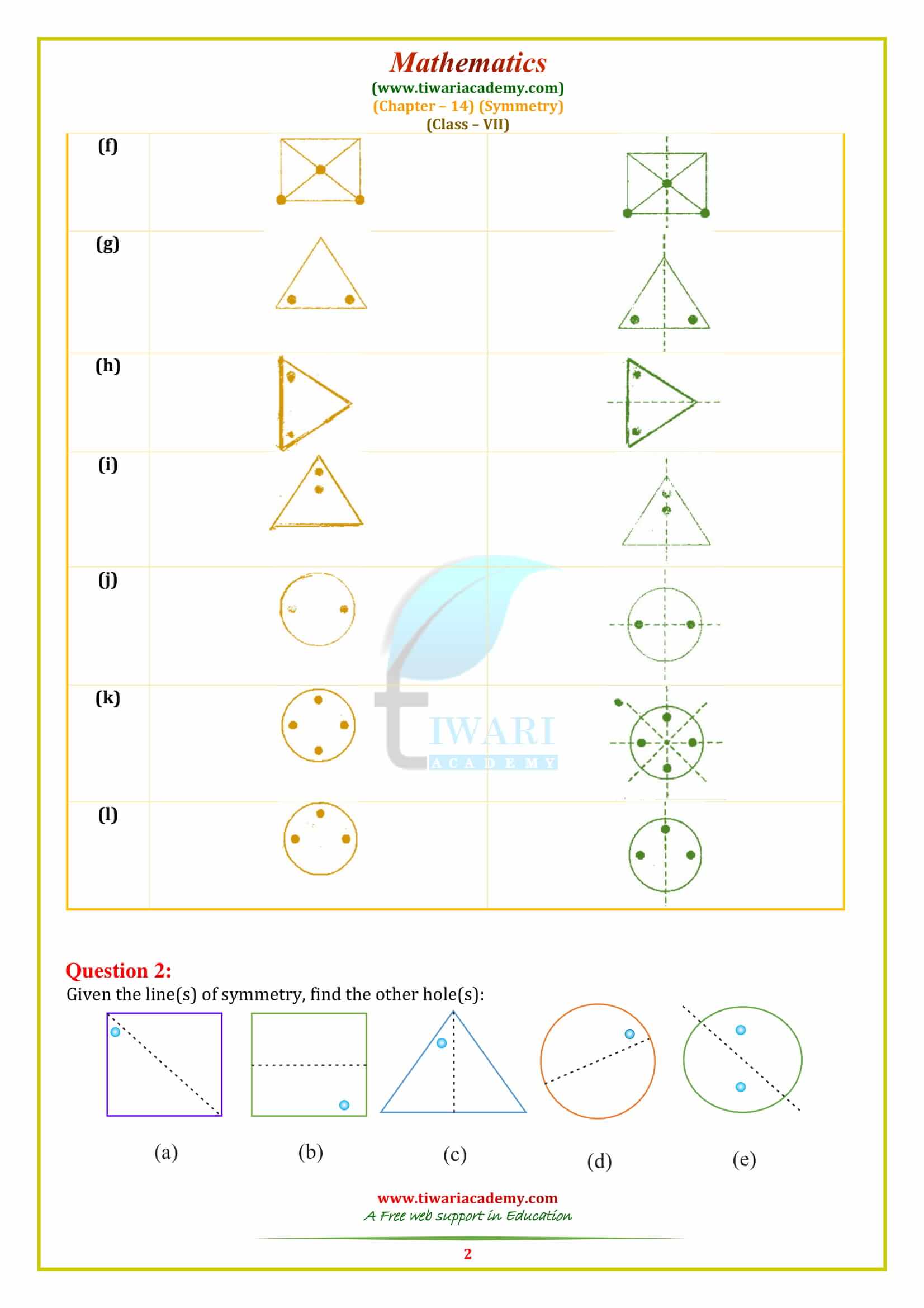 Class 7 Maths Chapter 14 Exercise 14.1 solutions in pdf form