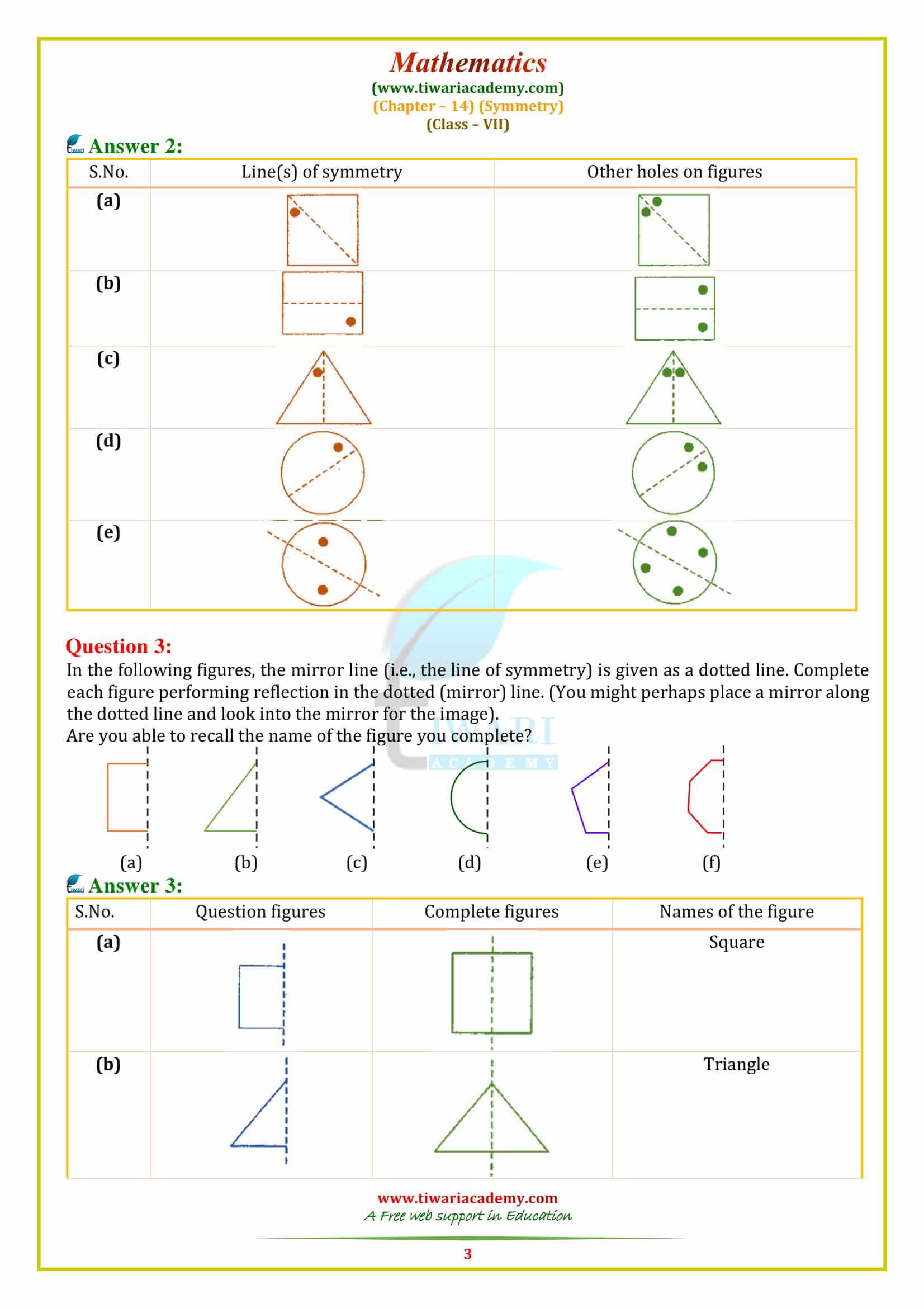 Class 7 Maths Chapter 14 Exercise 14.1 question answers in pdf form