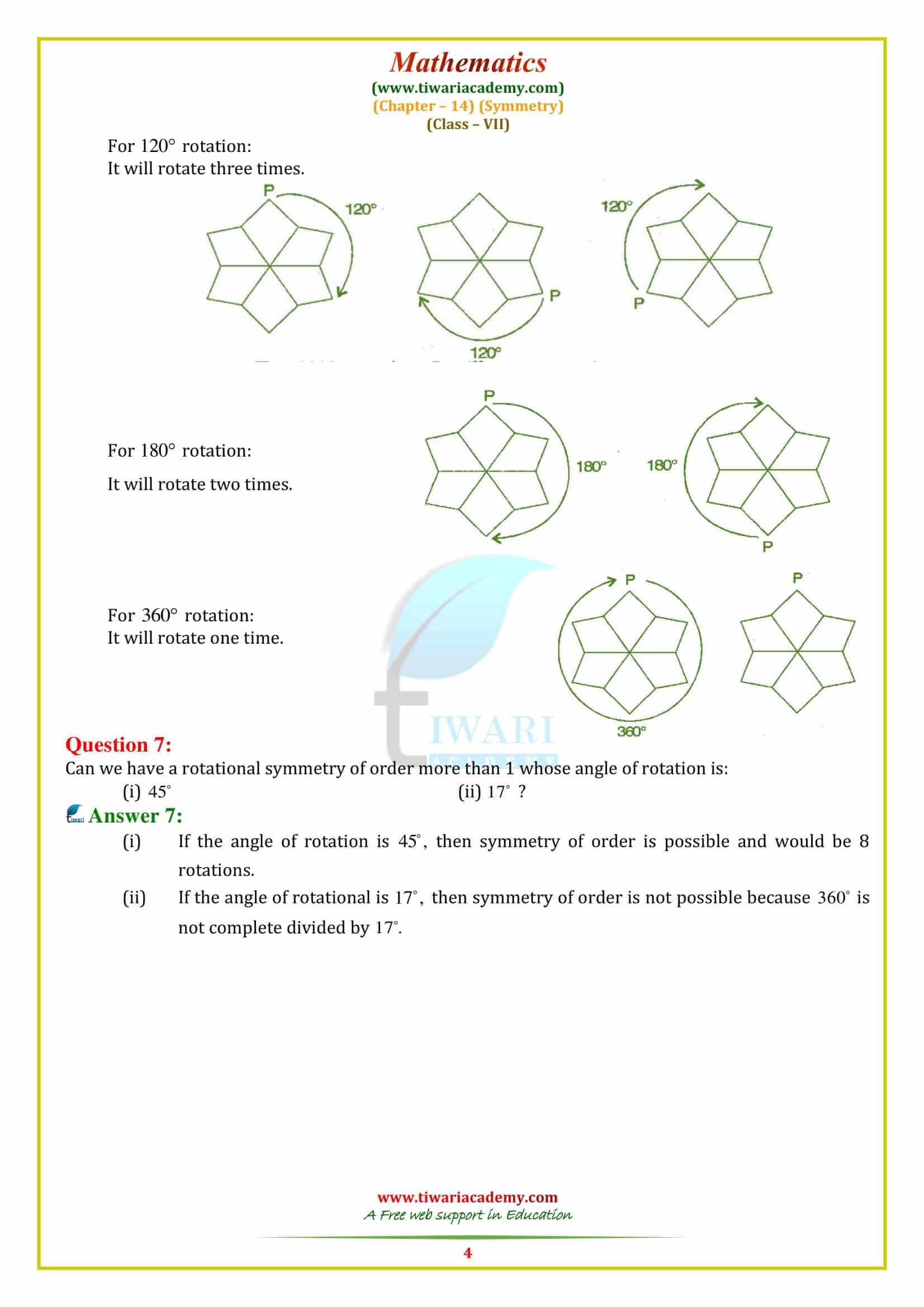 7 Maths Chapter 14 Exercise 14.3 answers free download