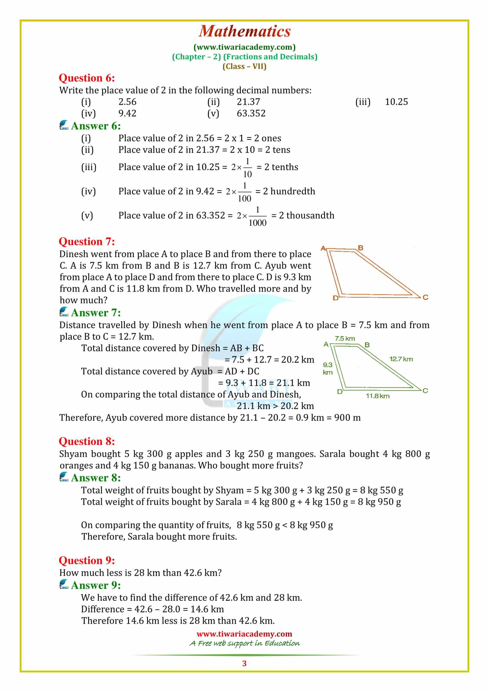 NCERT Solutions for Class 7 Maths Chapter 2 Exercise 2.5 in english medium