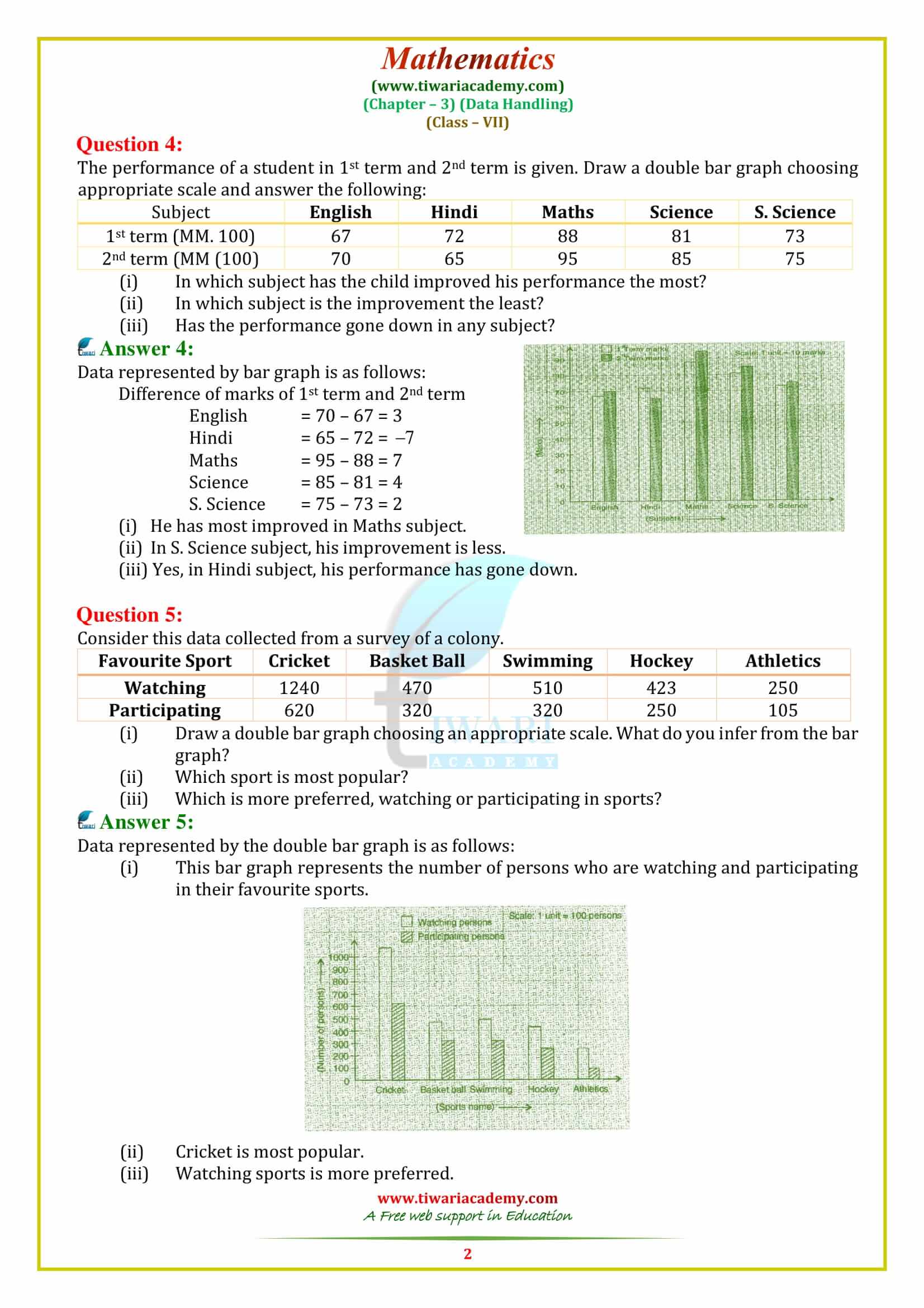 NCERT Solutions for Class 7 Maths Chapter 3 Exercise 3.3 pdf