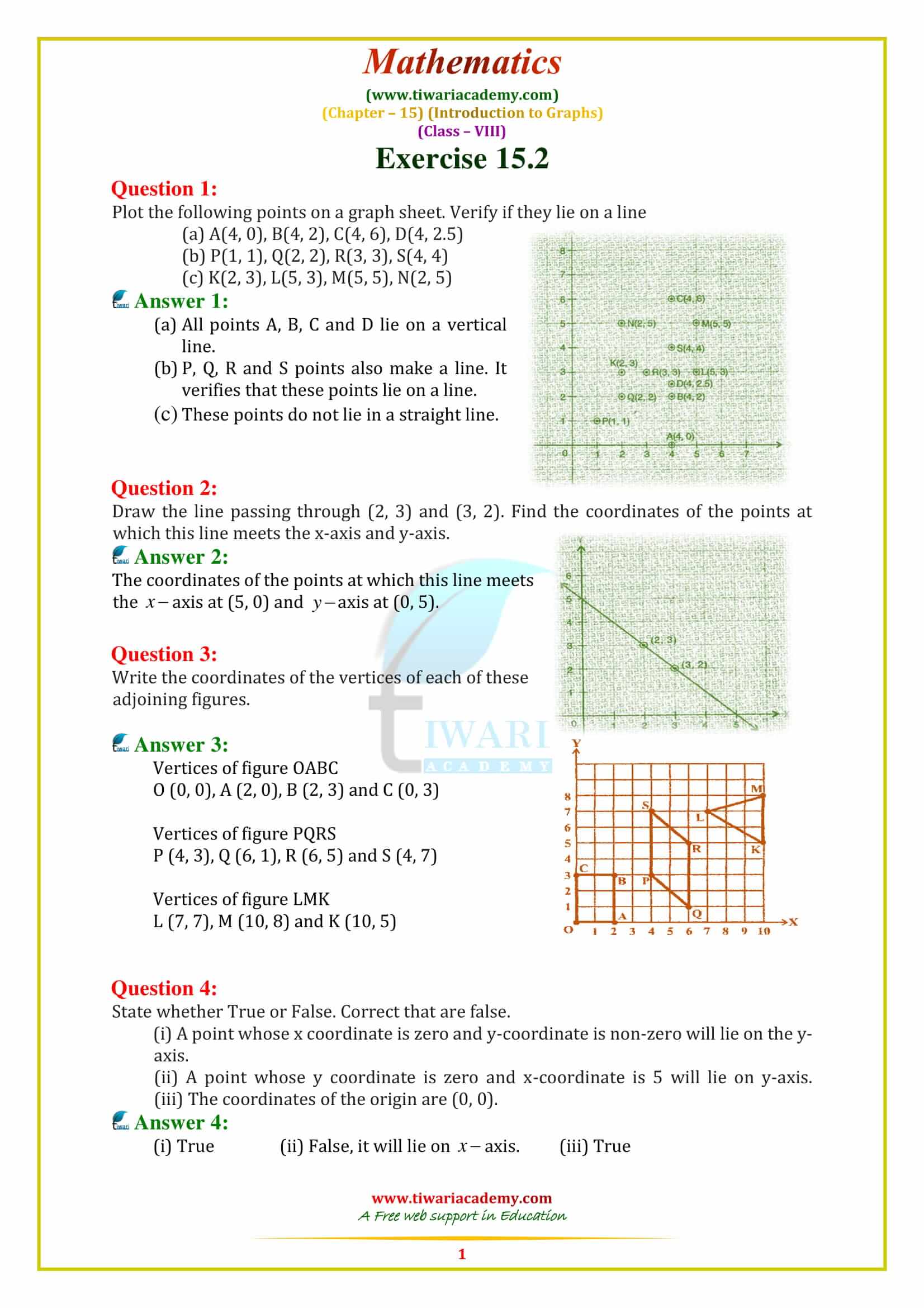 NCERT Solutions for Class 8 Maths Chapter 15 Exercise 15.2 in pdf