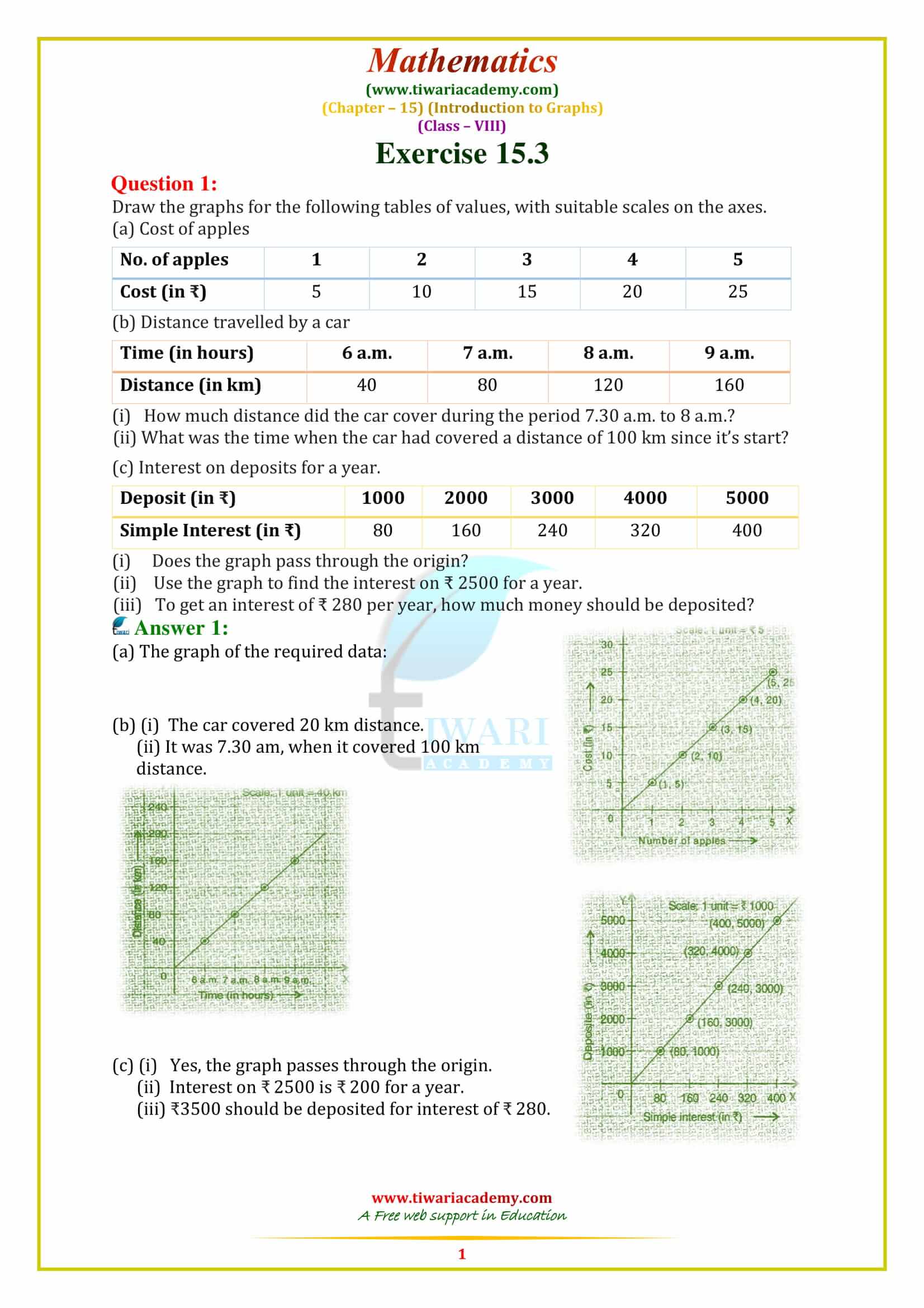 NCERT Solutions for Class 8 Maths Chapter 15 Exercise 15.3 in english medium pdf free