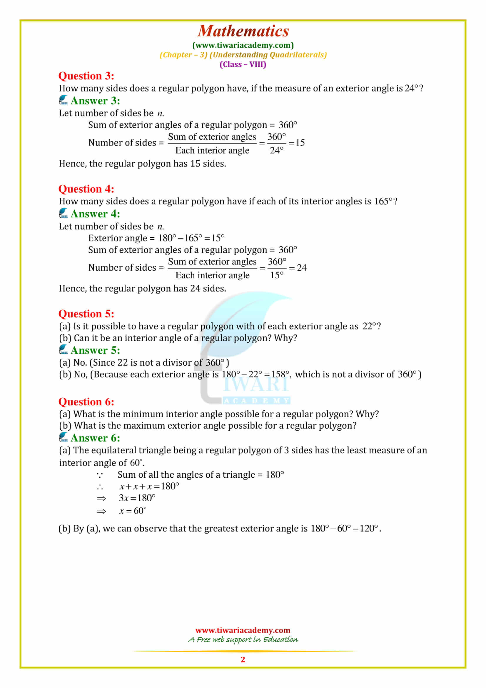 NCERT Solutions for Class 8 Maths Chapter 3 Exercise 3.2 in english medium