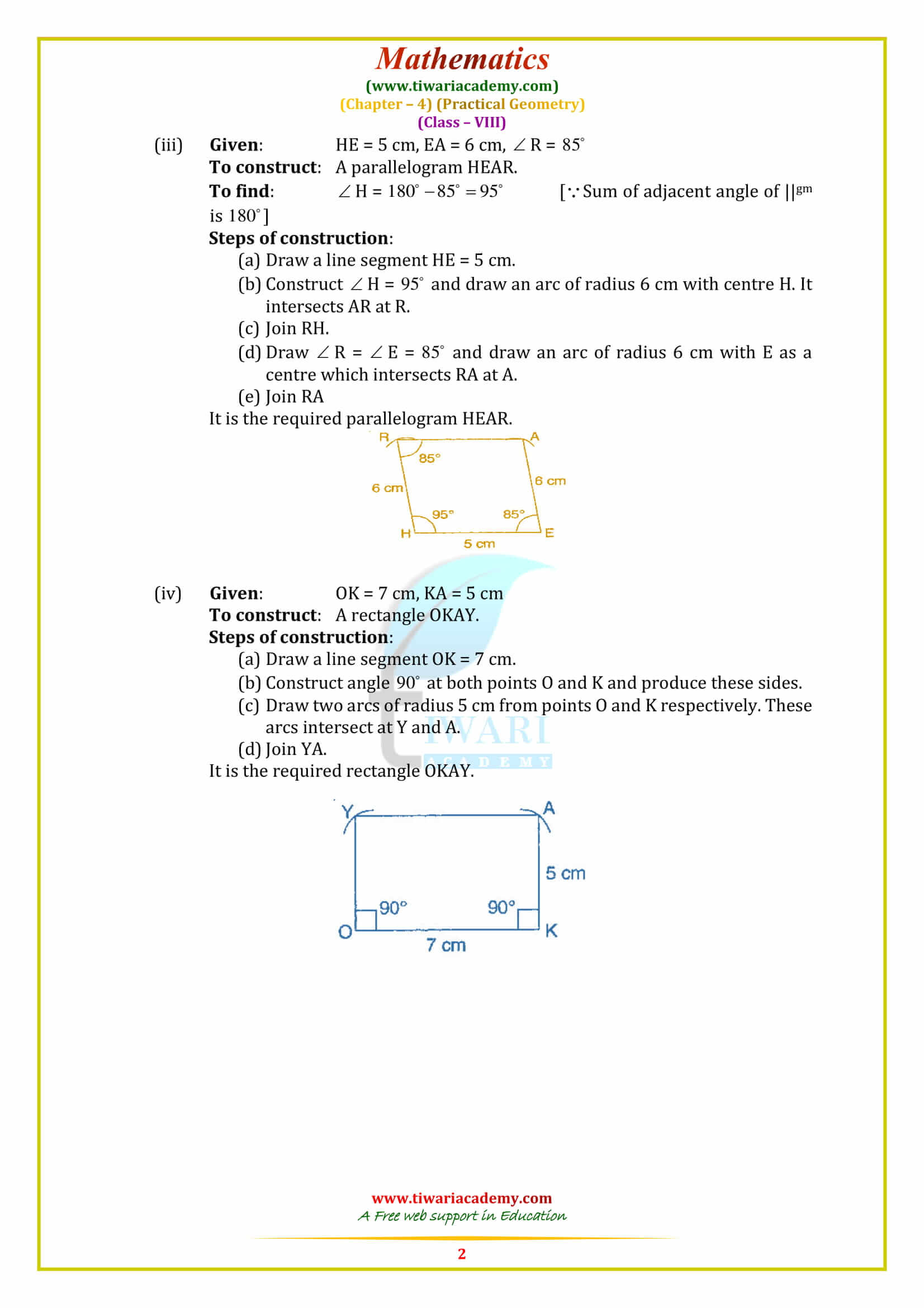 NCERT Solutions for Class 8 Maths Chapter 4 Exercise 4.3 in english medium