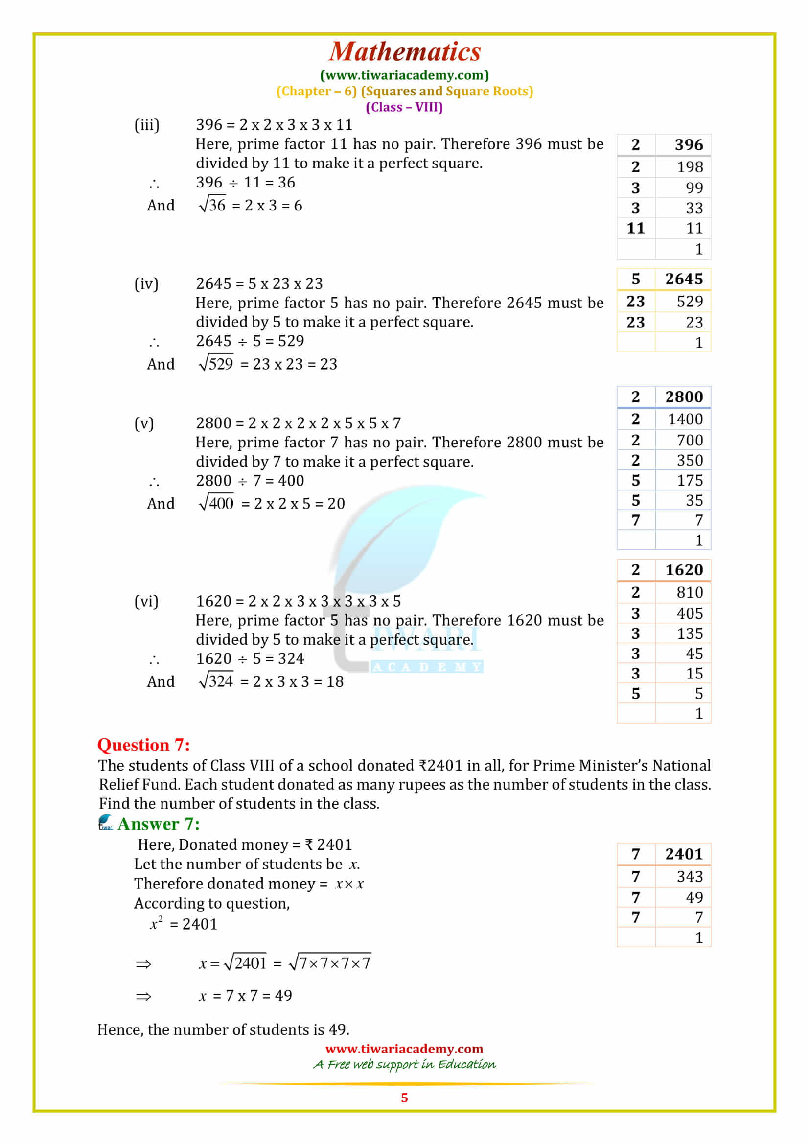 NCERT Solutions for Class 8 Maths Chapter 6 Exercise 6.3 all question answers