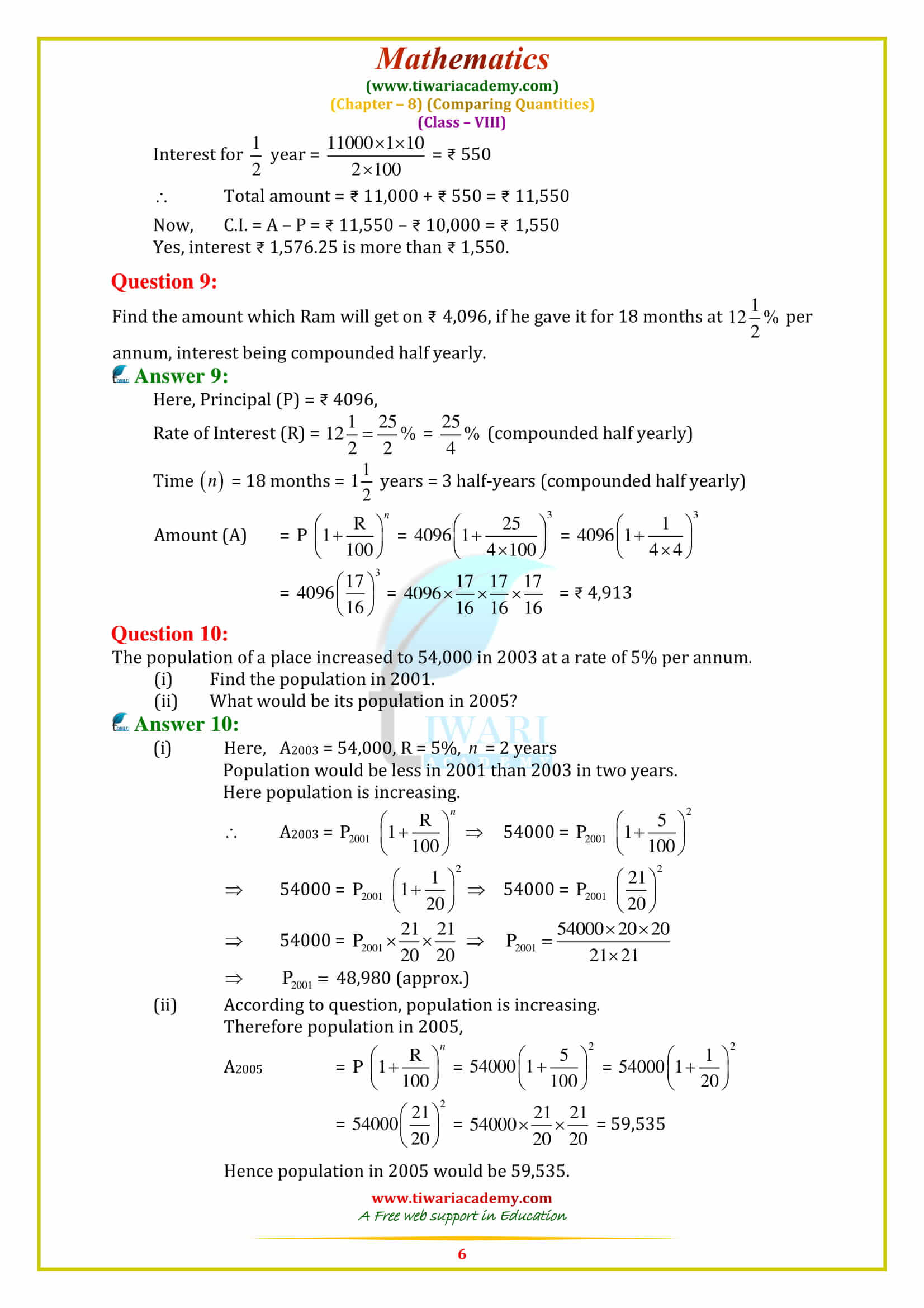 NCERT Solutions for Class 8 Maths Chapter 8 Exercise 8.3 all question answers