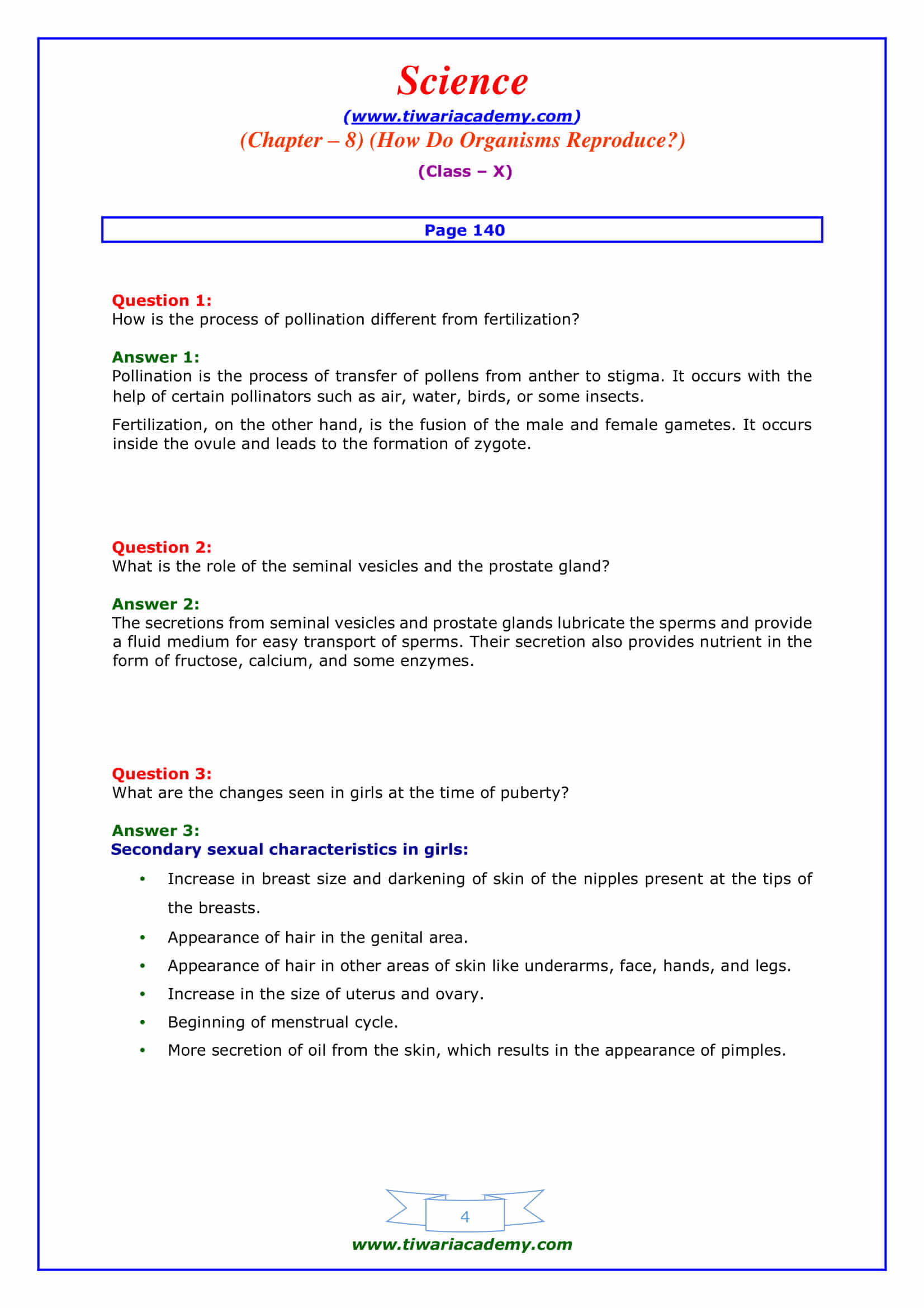 Class 10 Science Chapter 8 page 140