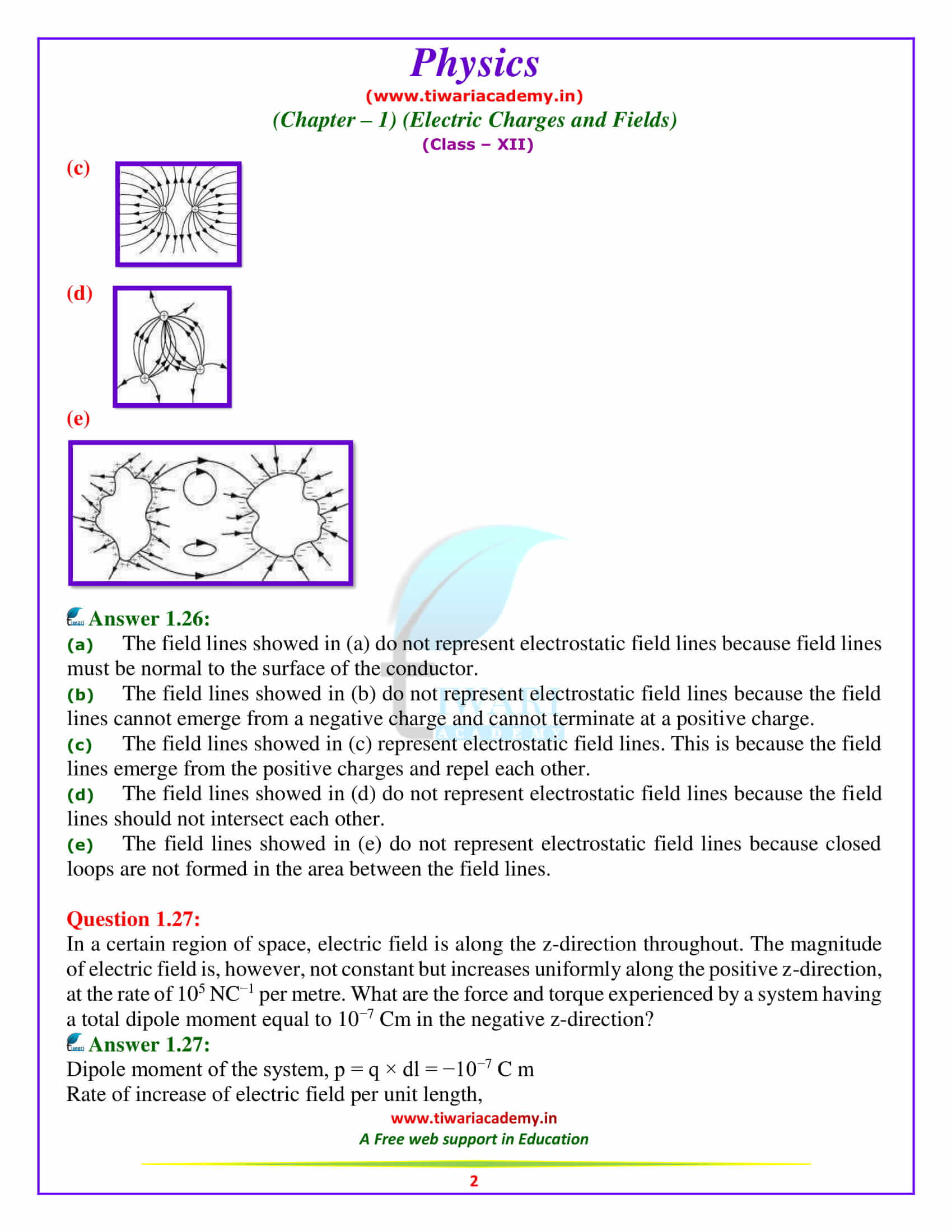 12 Physics chapter 1 Solutions additional exercises all questions