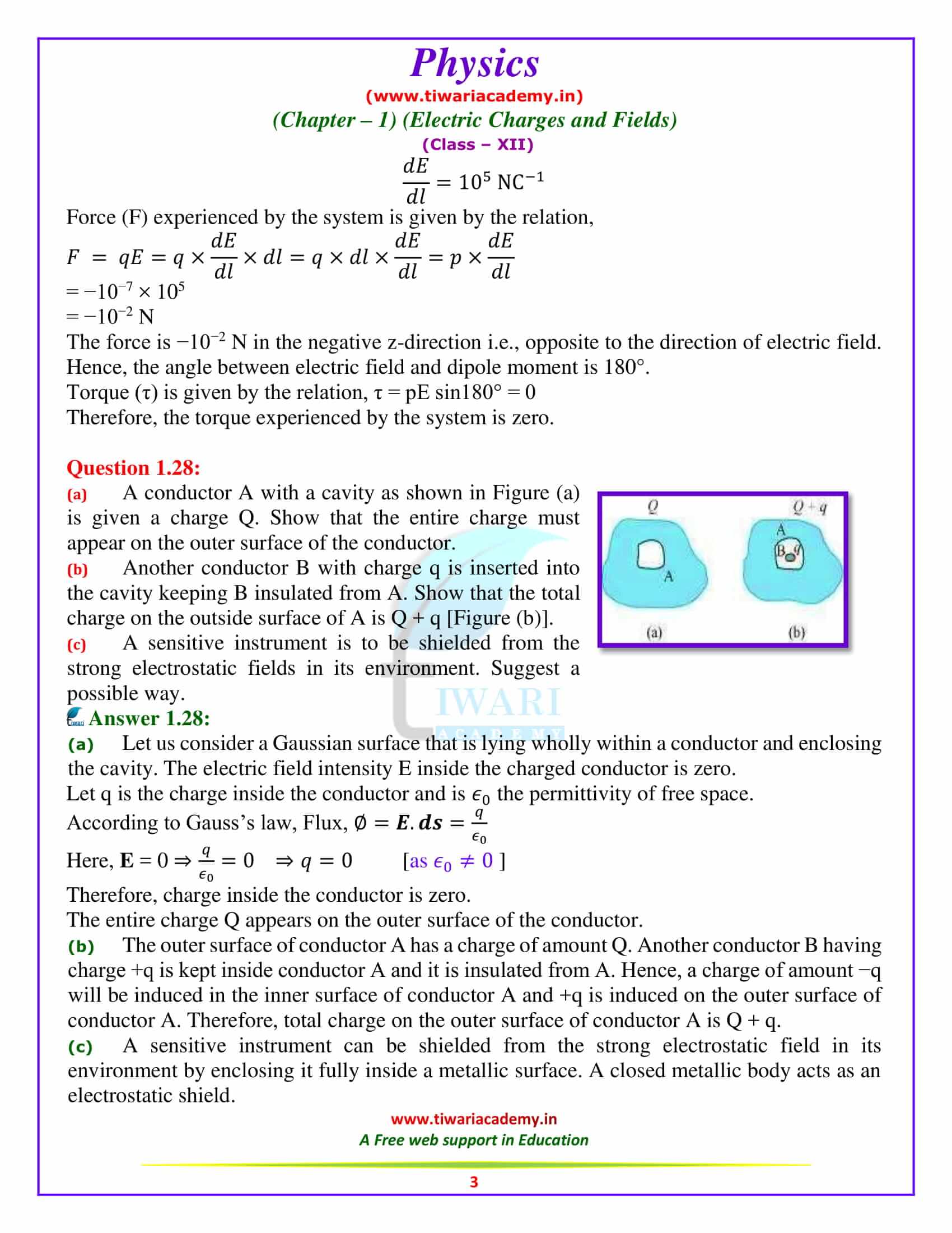 12 Physics chapter 1 Solutions additional exercises in pdf form