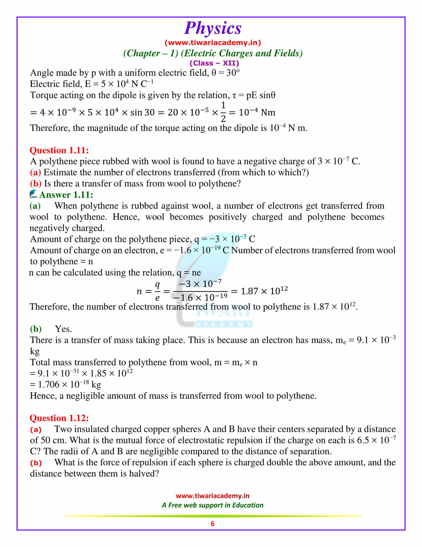 case study physics class 12 chapter 1