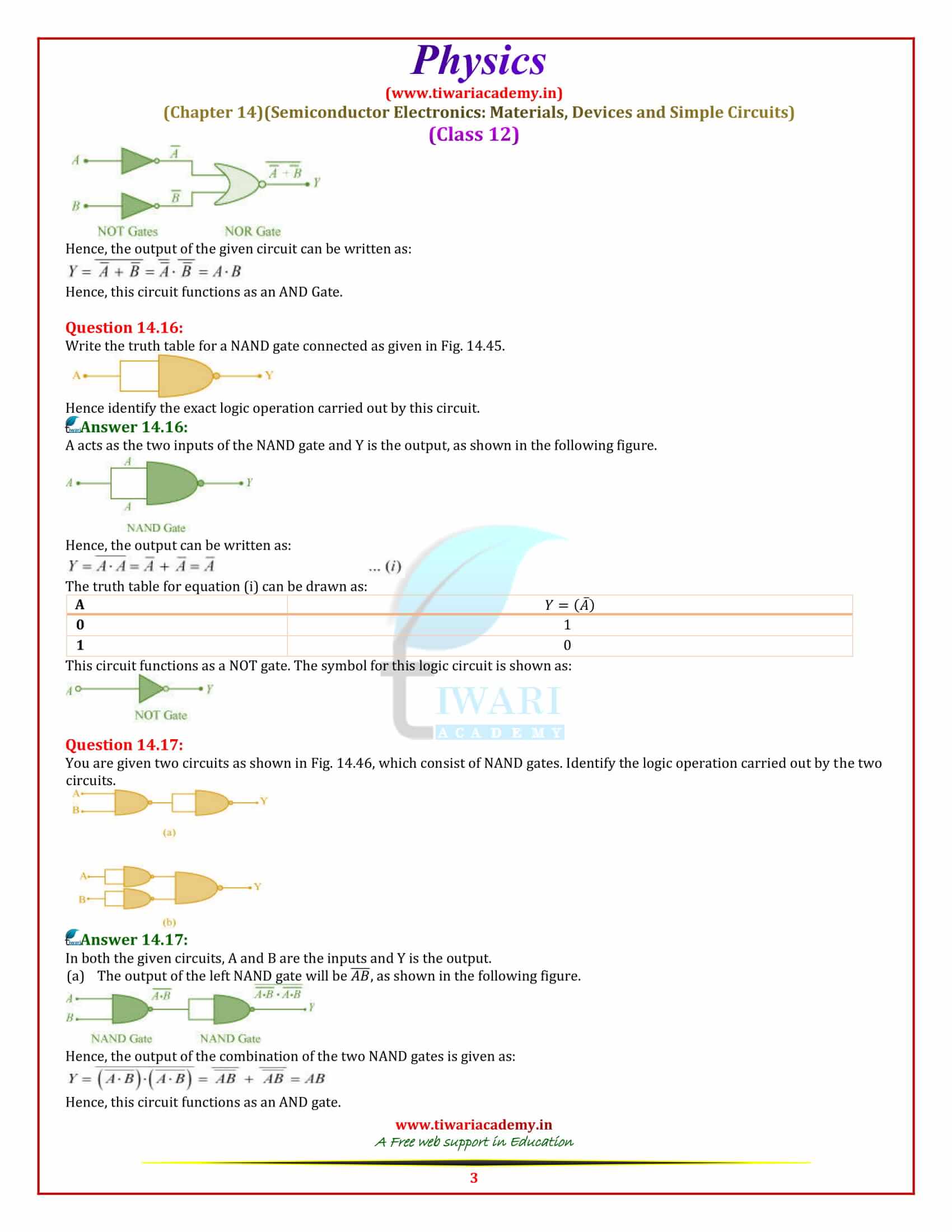 12 Physics Chapter 14 Semiconductor Electronics all question answers