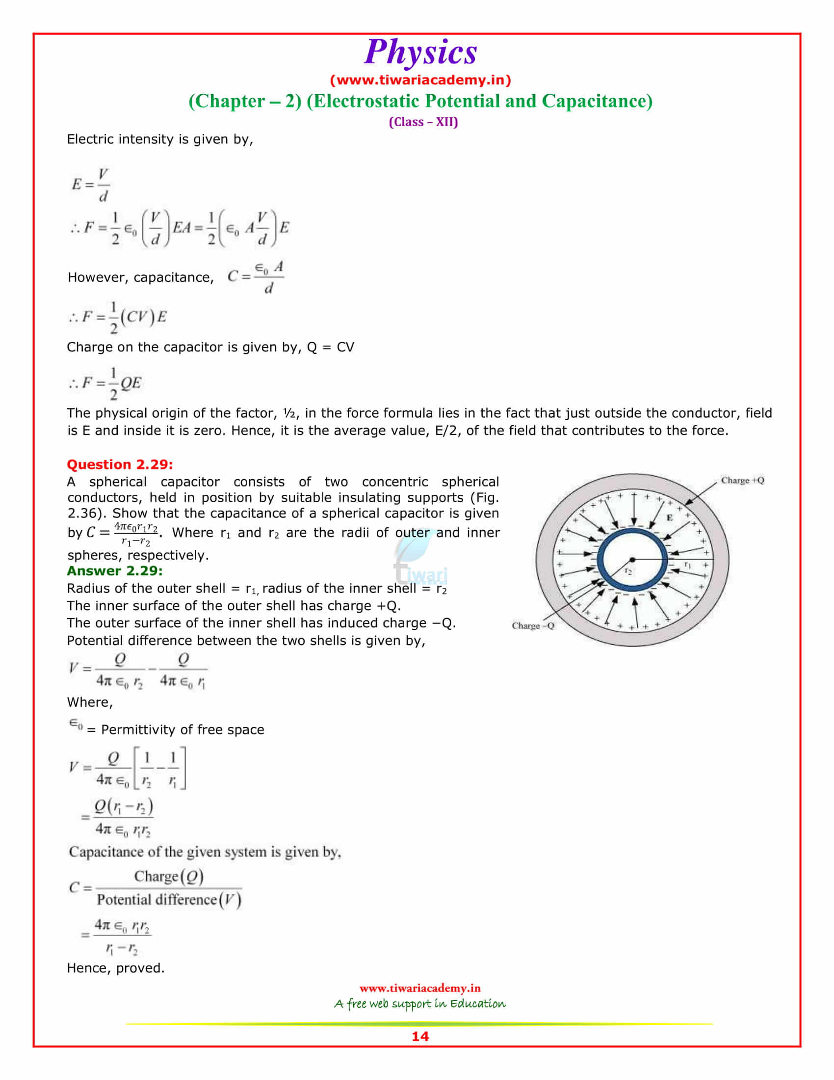 12 Physics Chapter 2 Sols for up board