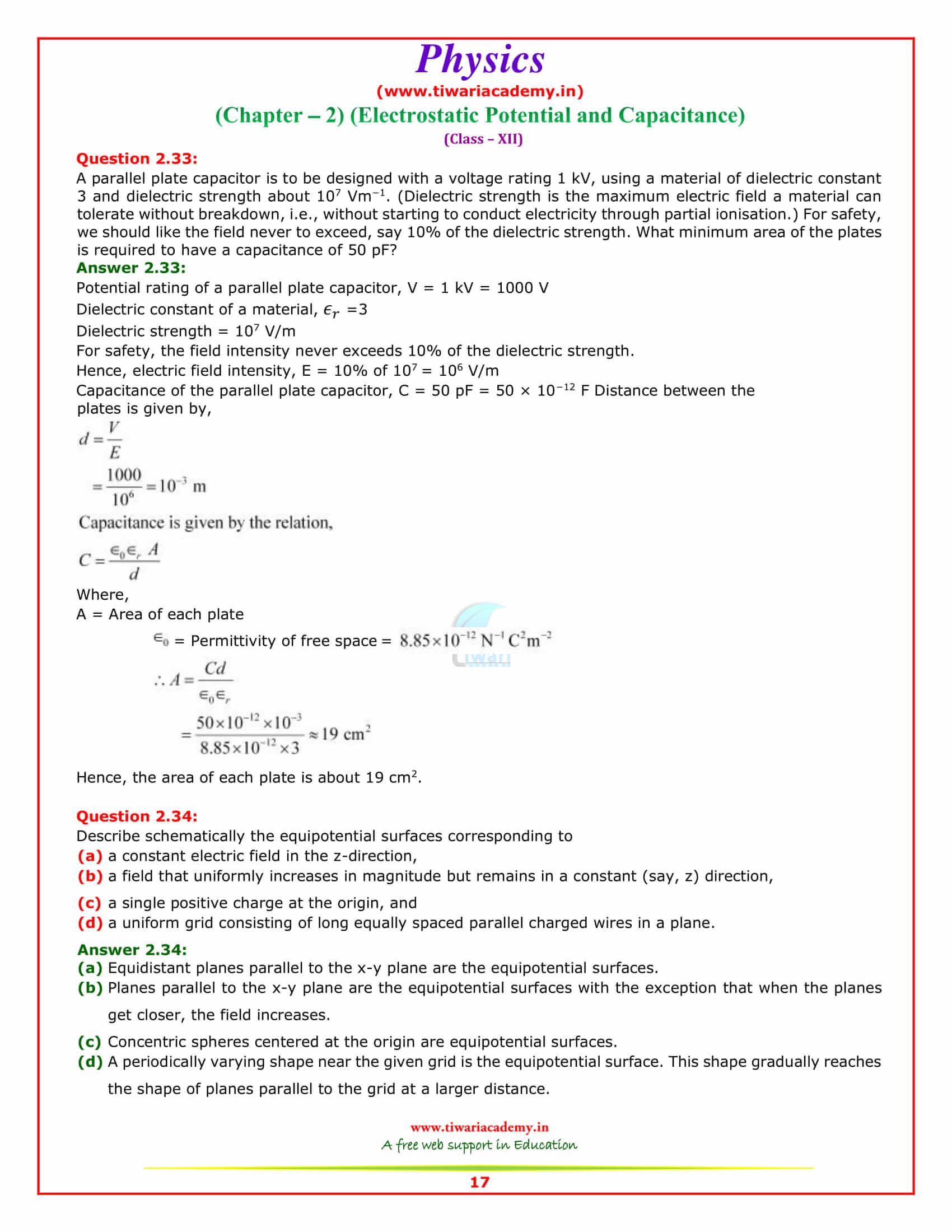 12 Physics Chapter 2 Sols download