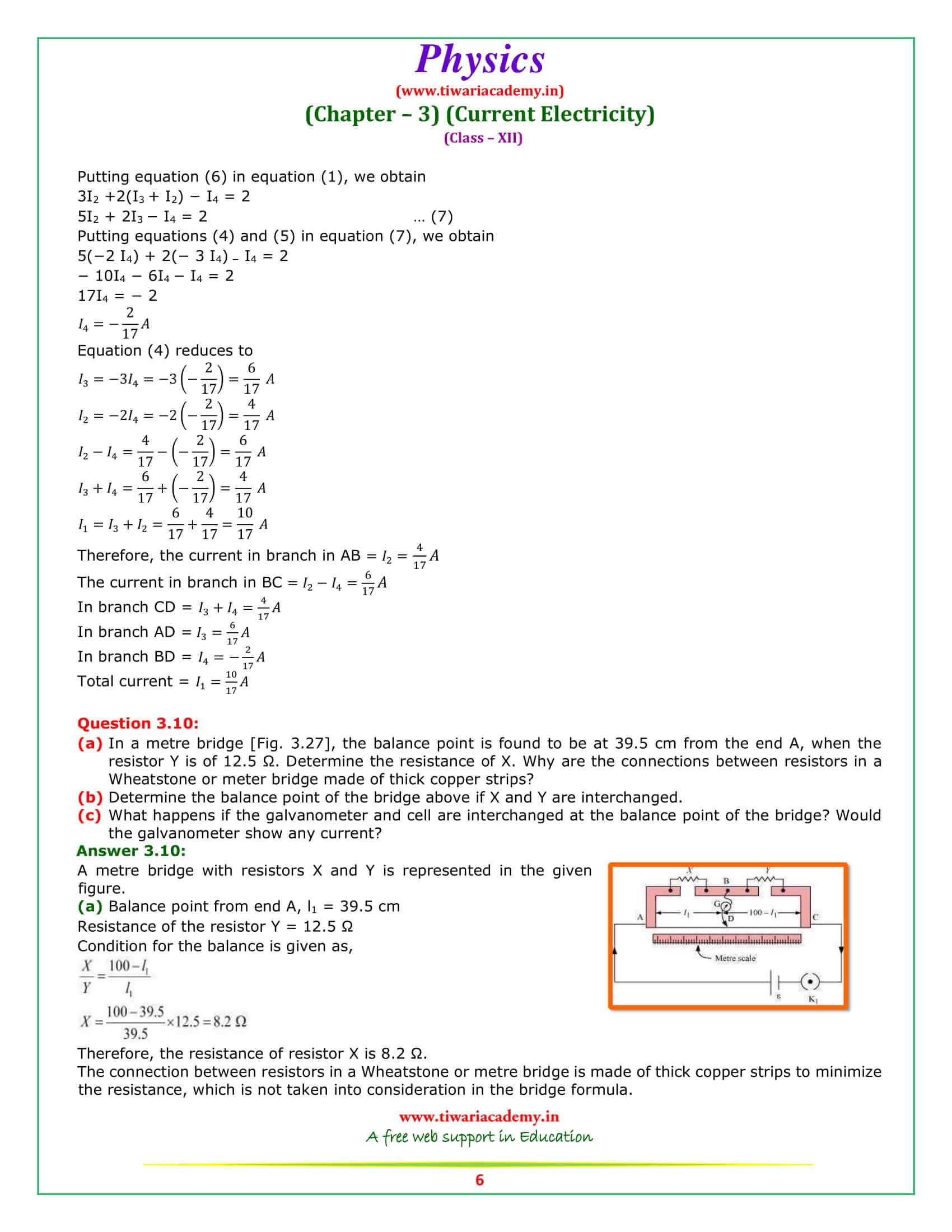 NCERT Solutions for Class 12 Physics Chapter 3 free download