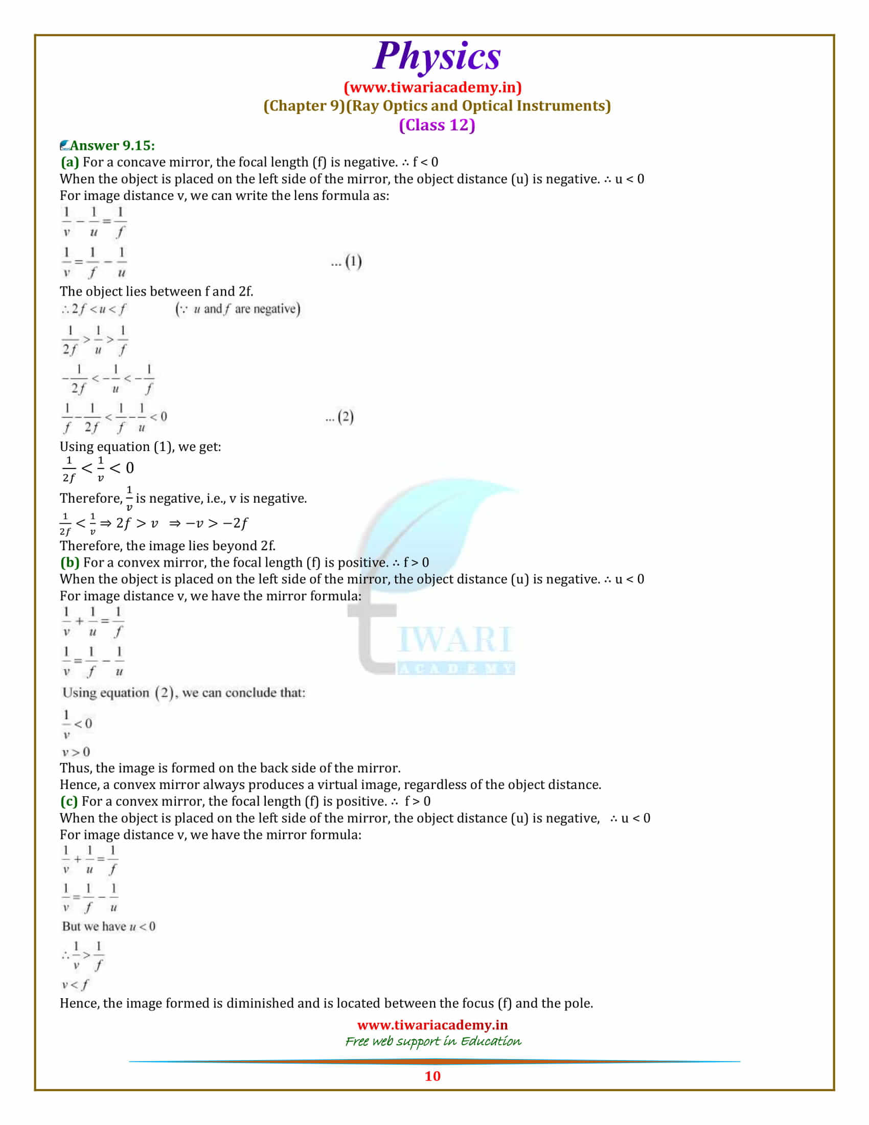 NCERT Solutions for Class 12 Physics Chapter 9 download free