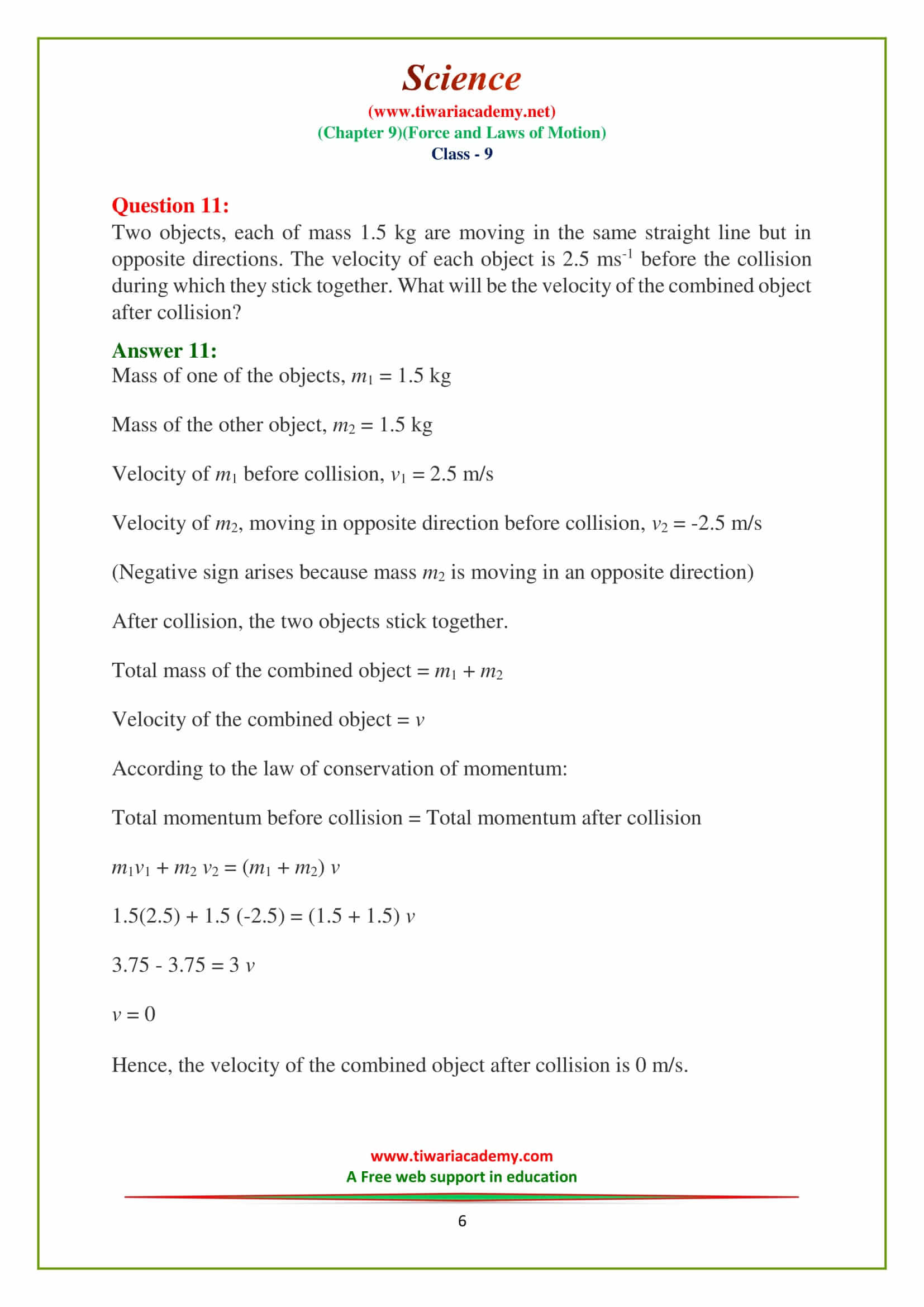 9 Science Chapter 9