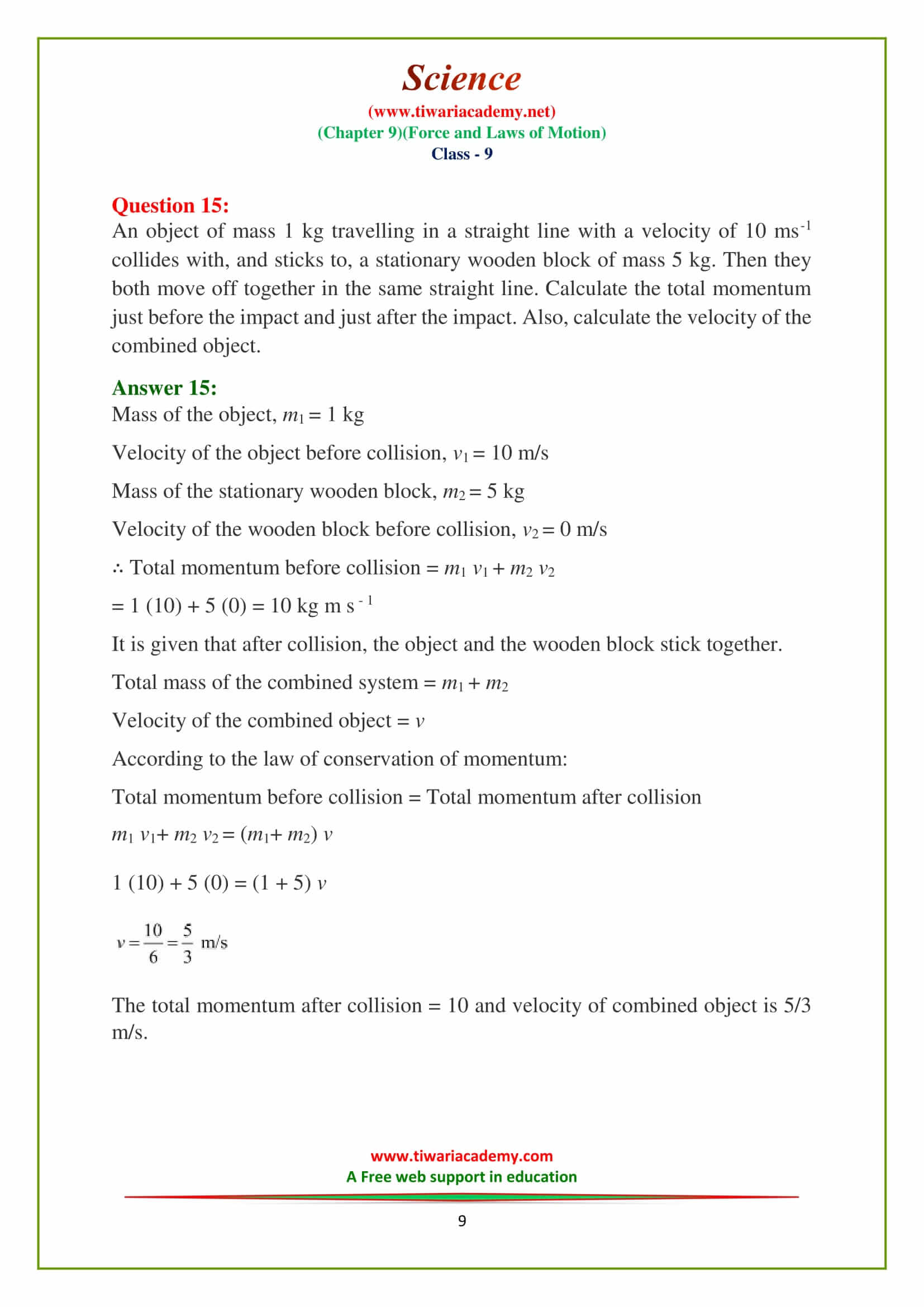 9 Science Chapter 9 free download