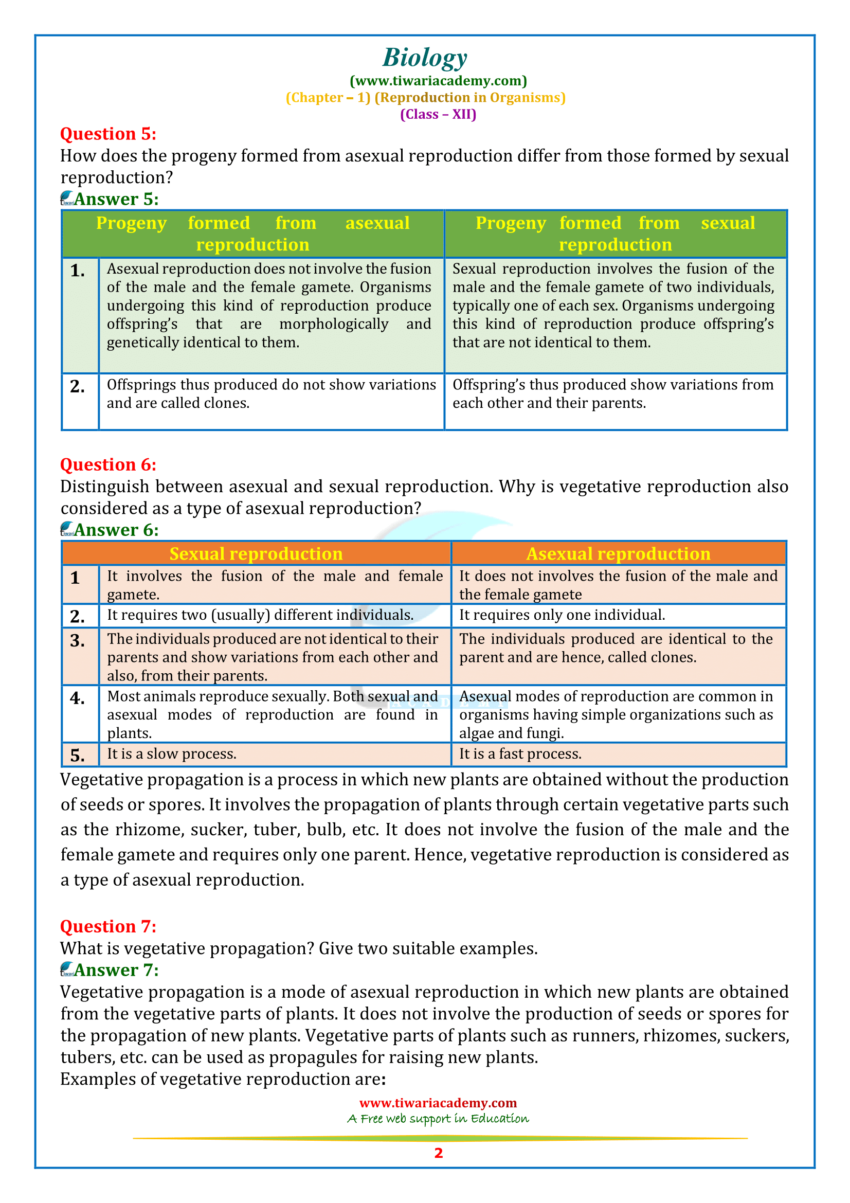 class 12 biology chapter 1 solutions all answers