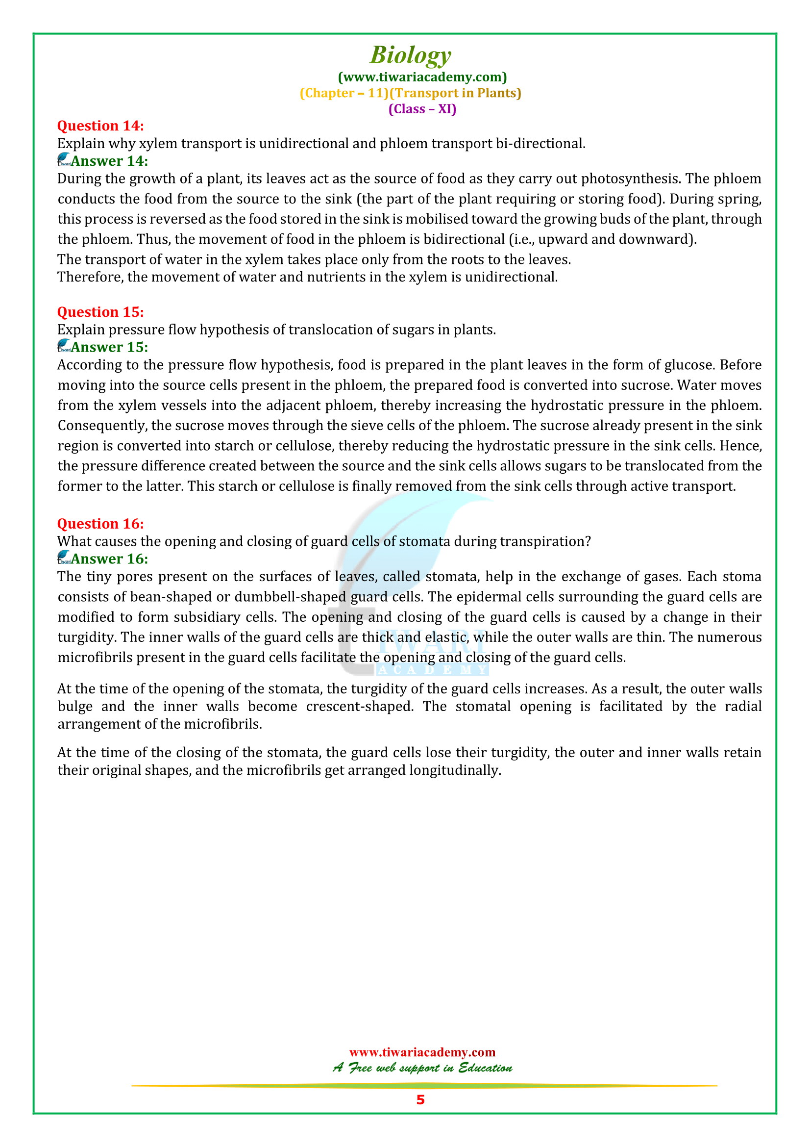 11 bio ch. 11 answers