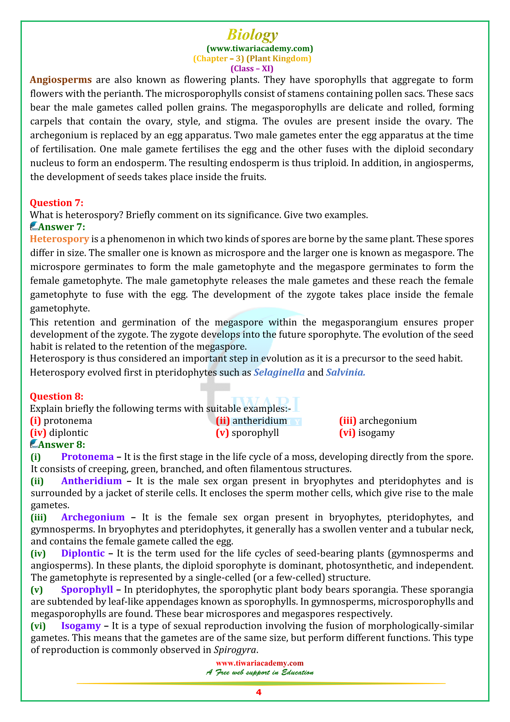 case study questions class 11 biology chapter 3