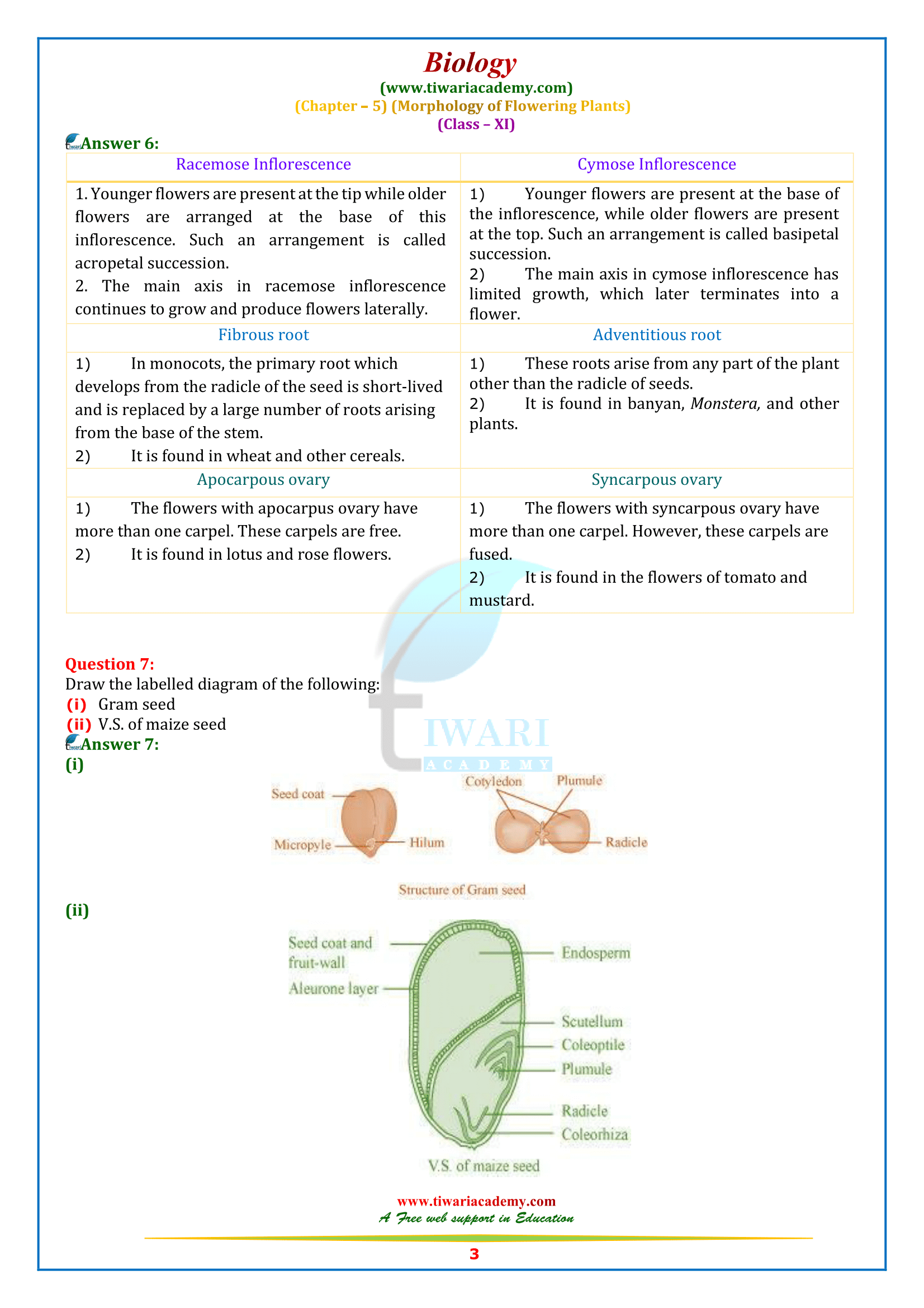 case study based questions class 11 biology chapter 5