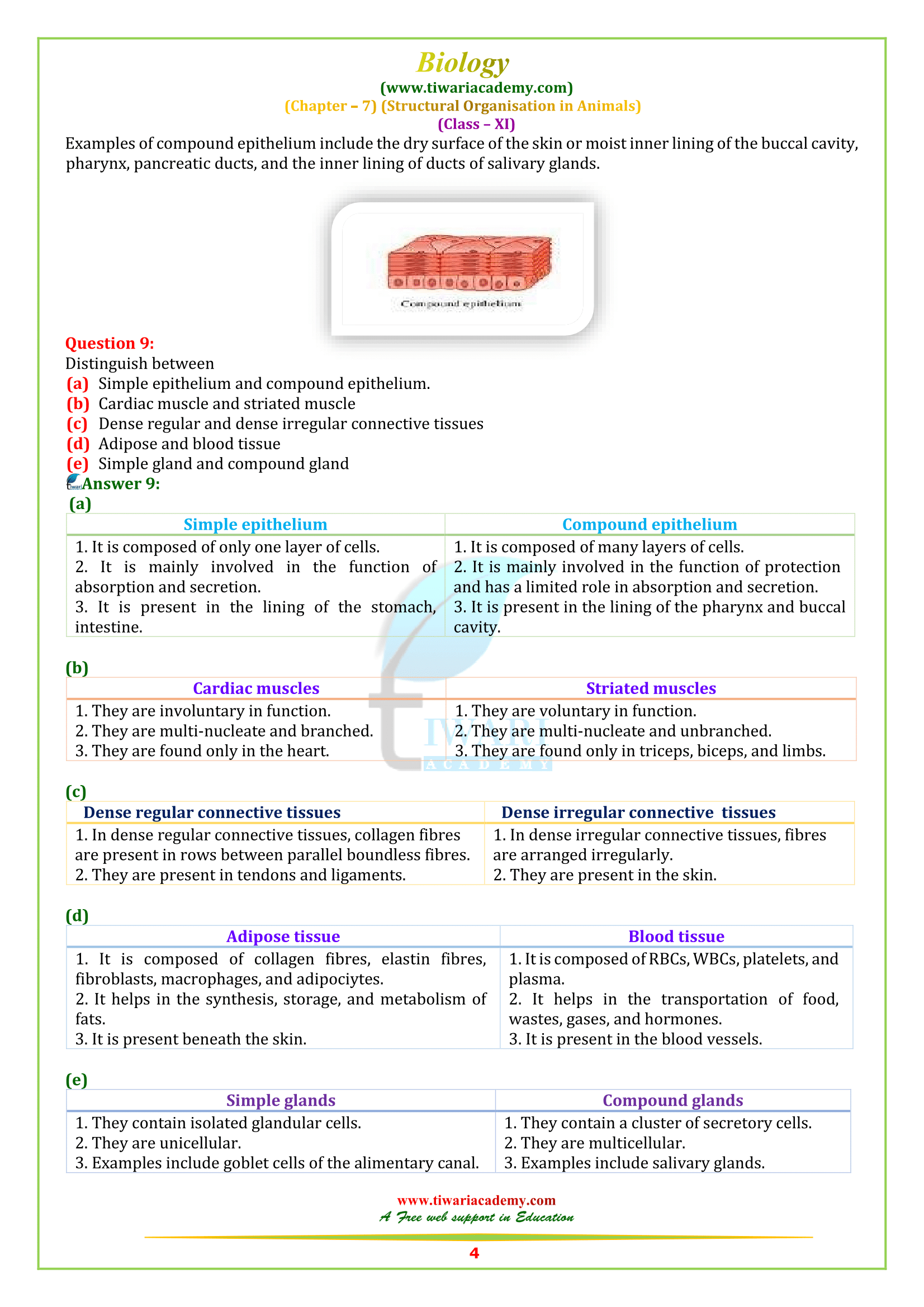 NCERT Solutions for Class 11 Biology Chapter 7 in PDF for 2022-23 NCERT Solutions for Class 11 Biology Chapter 7 in PDF for 2022-23