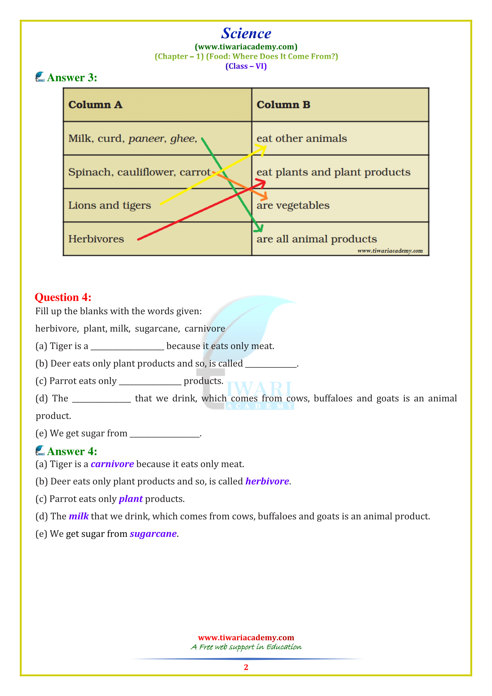 ncert solutions for class 6 science chapter 1 in pdf for 2022 2023