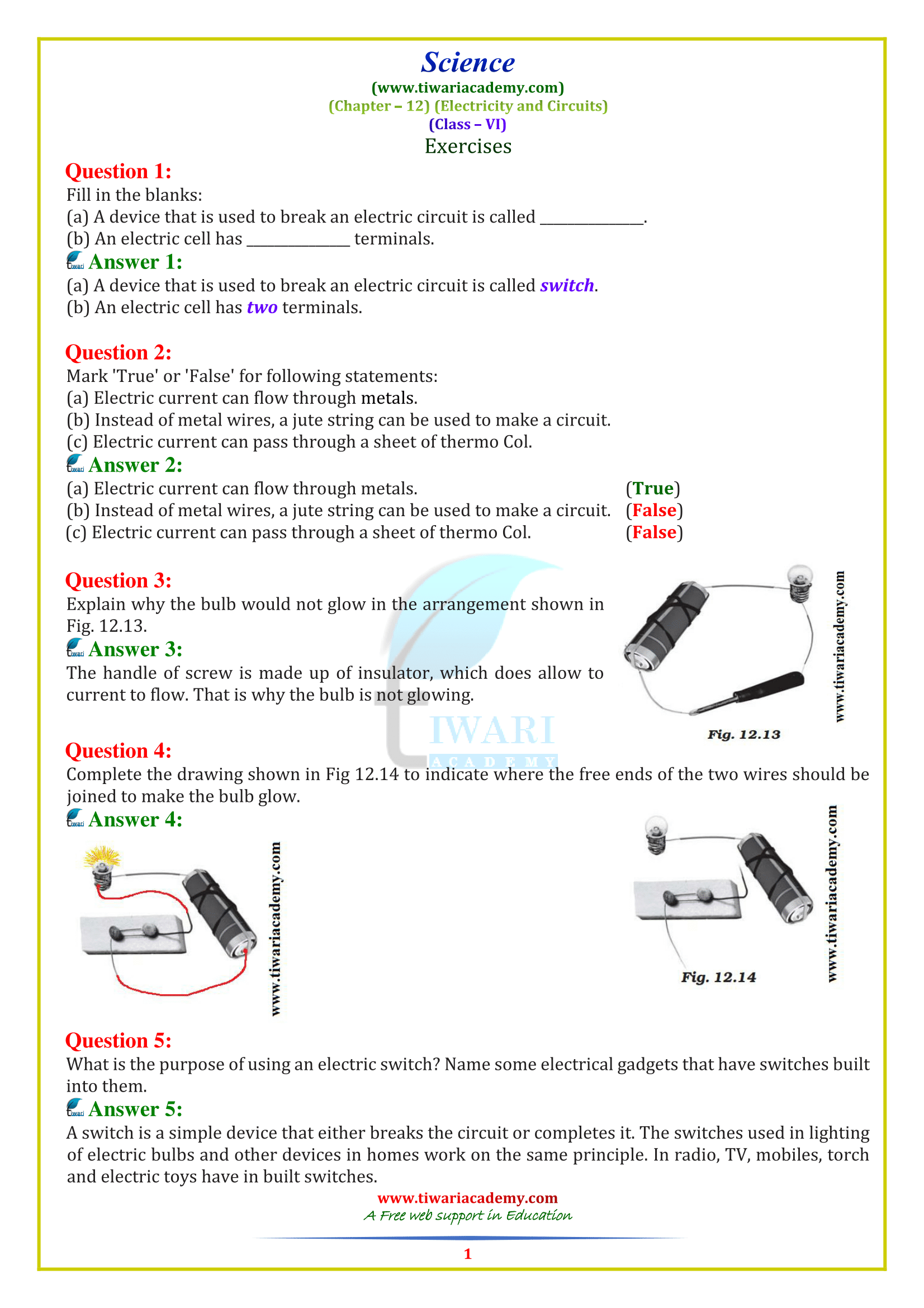 case study class 6 science chapter 12