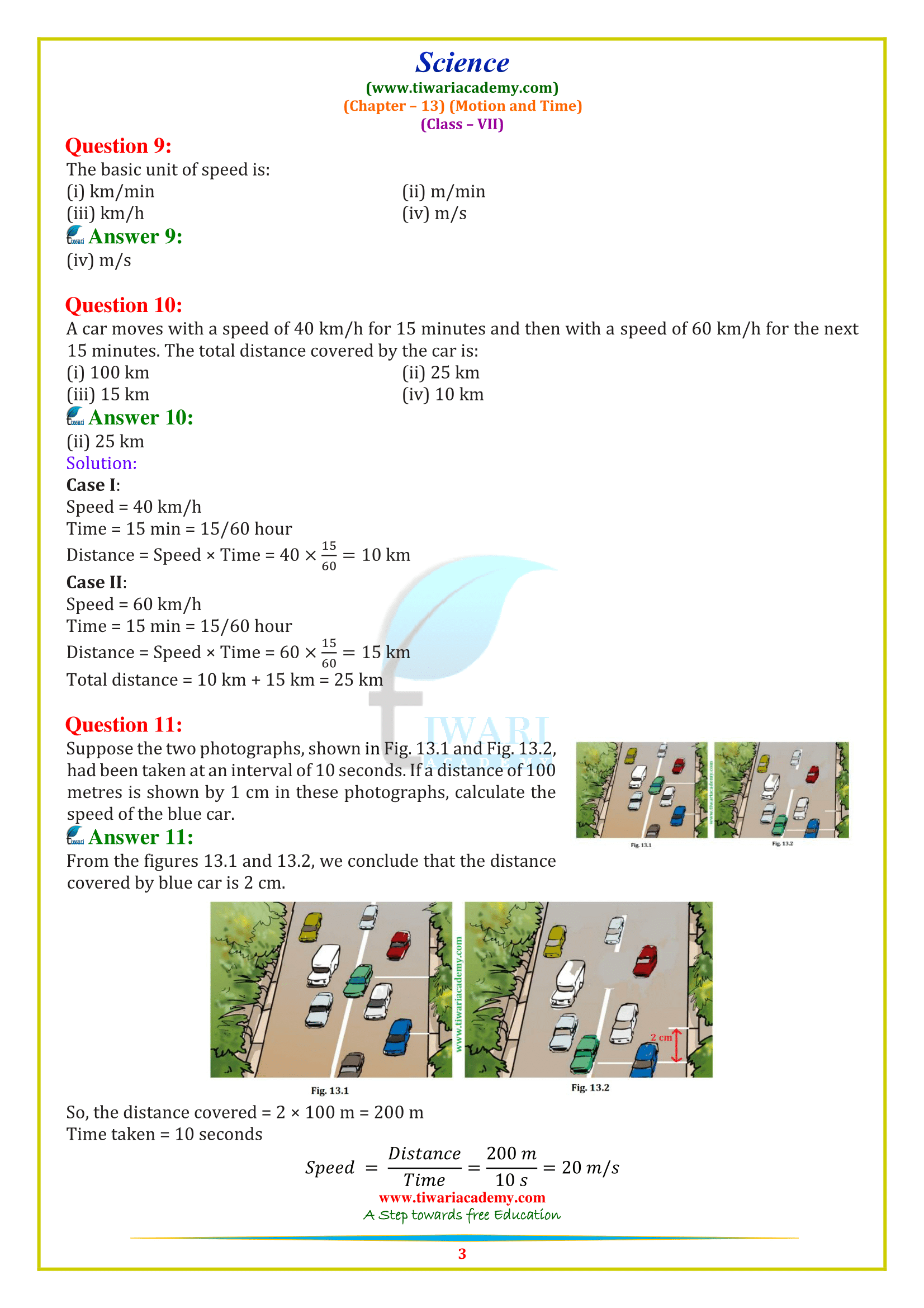 7 Science chapter 13 answers