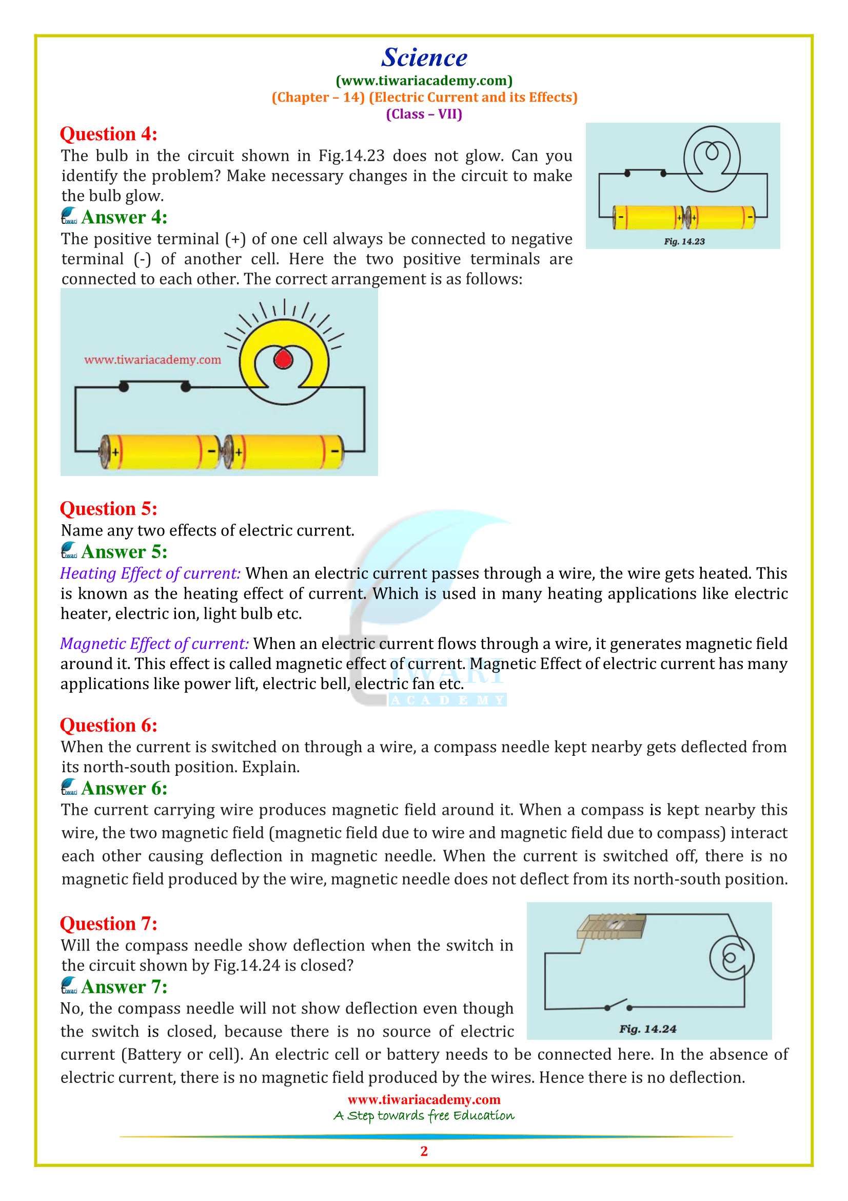 CBSE NCERT Solutions for Class 7 Science Chapter 14 PDF download