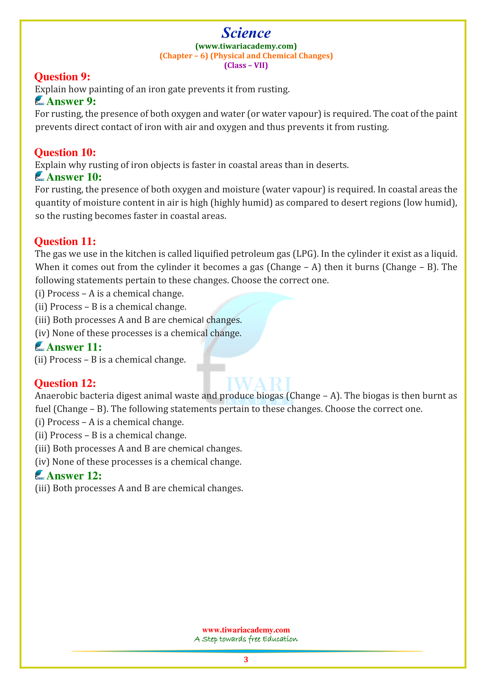 7 Science chapter 6 answers guide